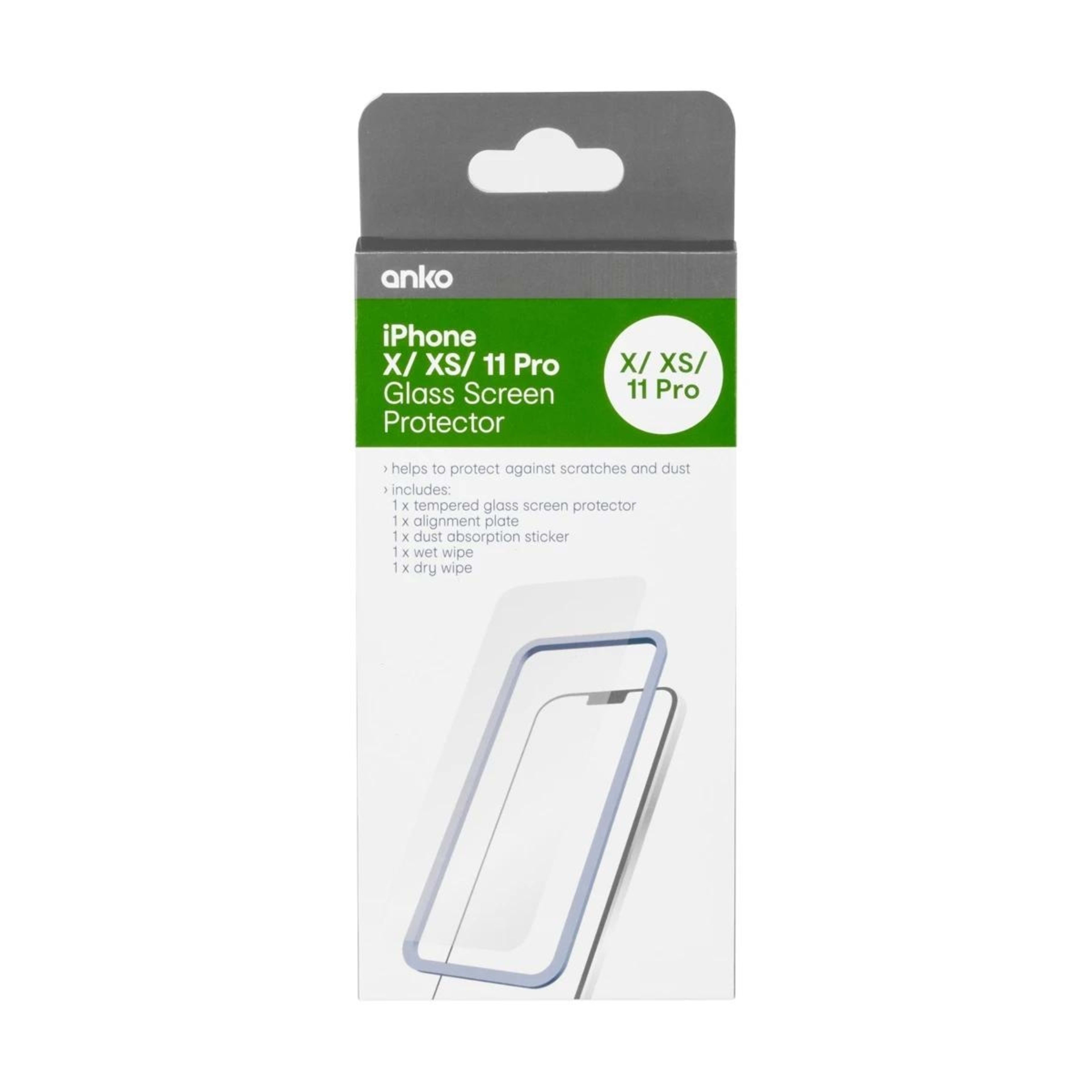 1 iPhone X Glass Screen Protector, 1 of 5