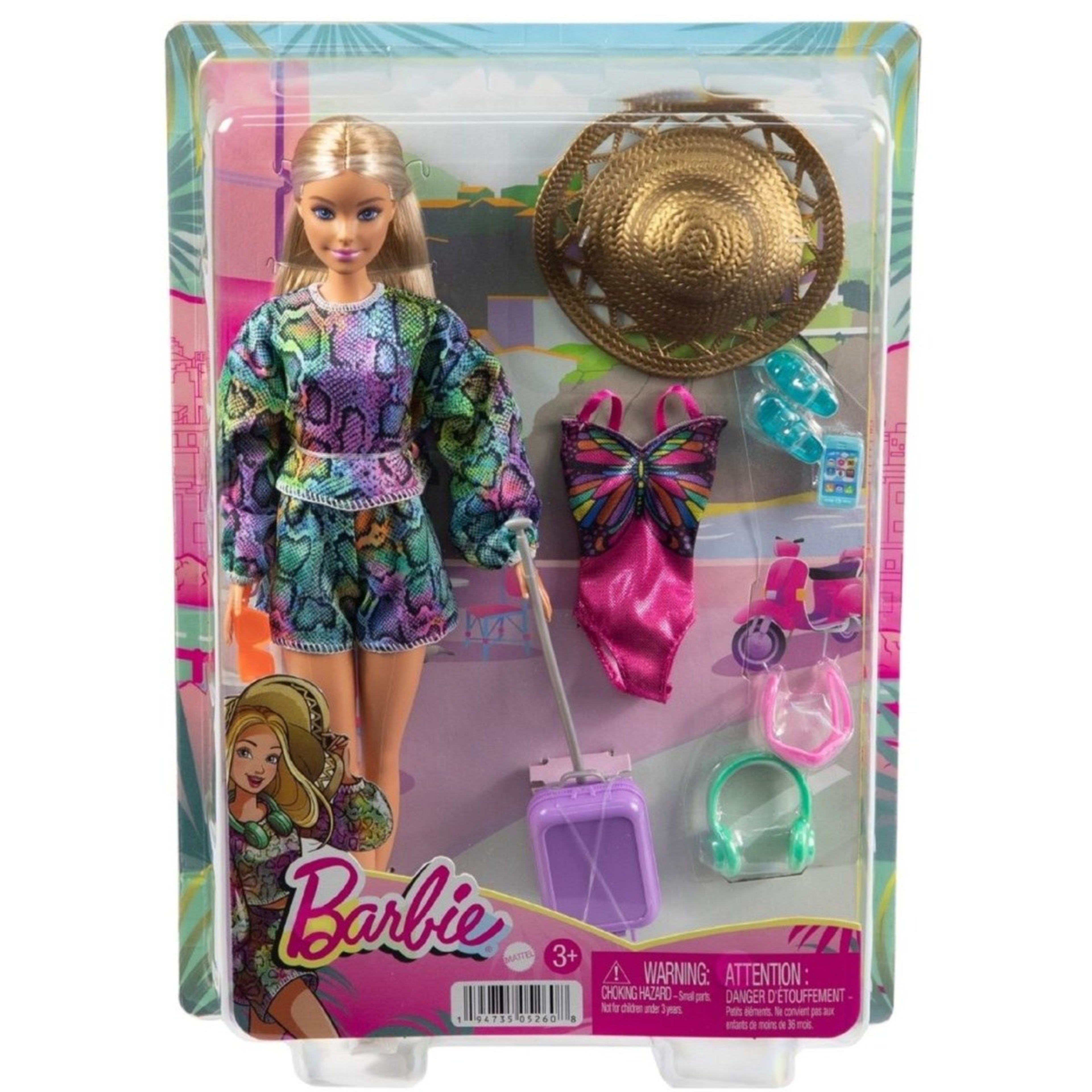 Barbie Holiday Fun Doll and Accessories Kmart