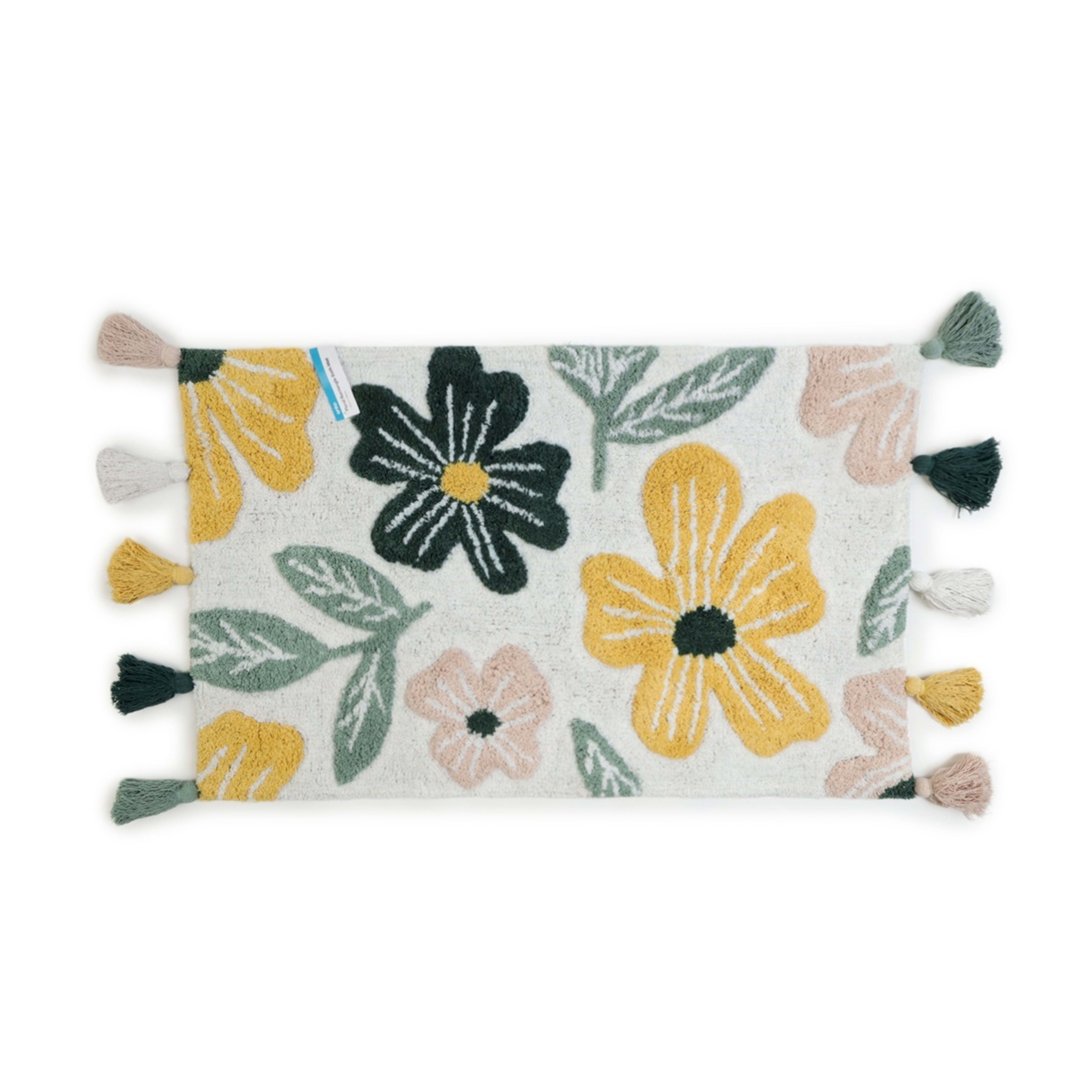 5 Floral Rectangle Bath Mat, 5 of 5