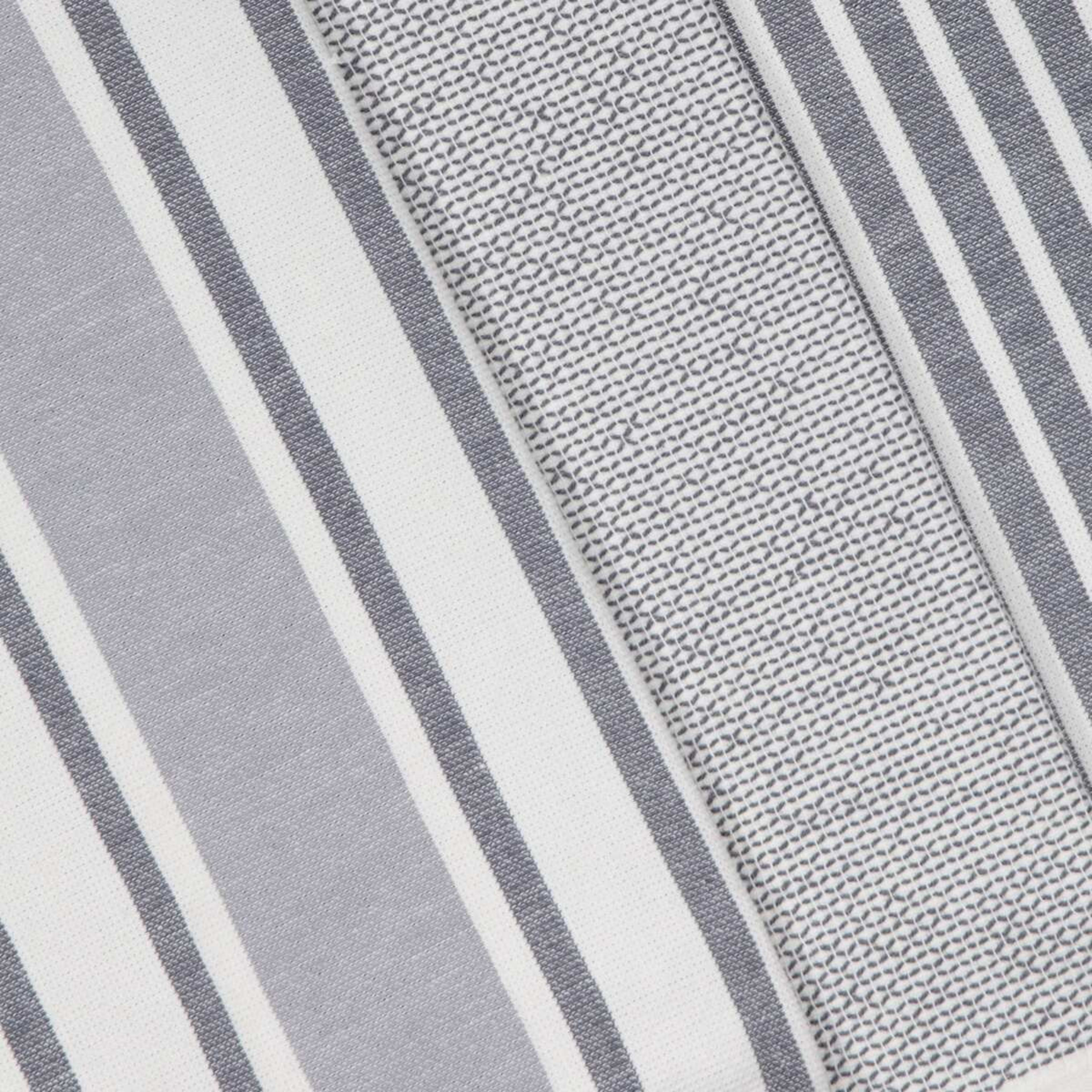 2 3 Pack Grey Stripe Tea Towels, 2 of 7