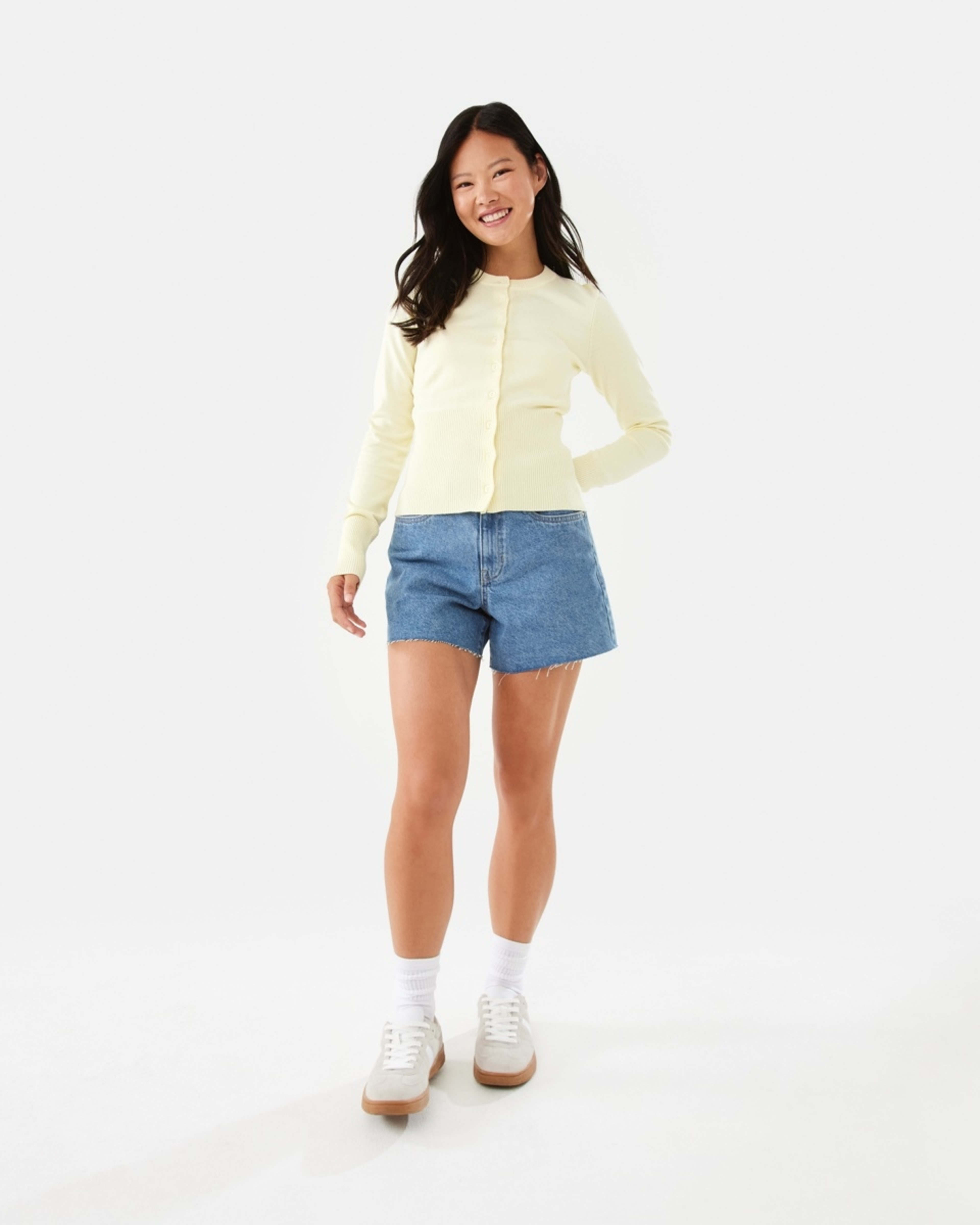 2 Fitted Cardigan Glow Yellw, 2 of 10