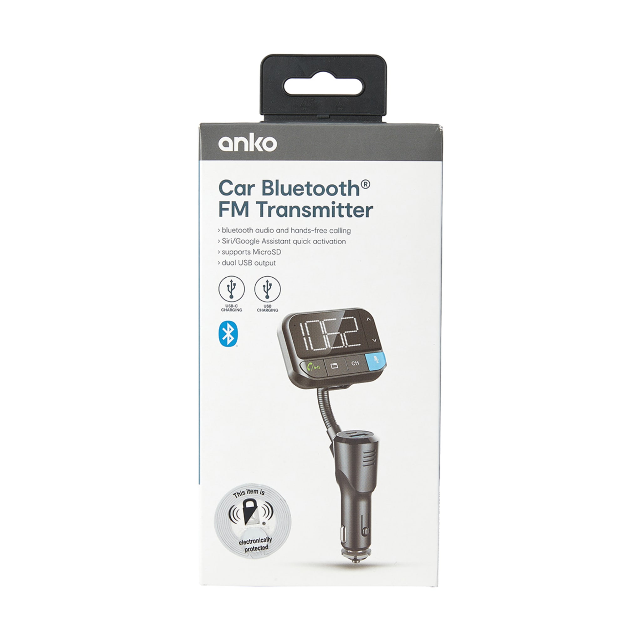 Car Bluetooth FM Transmitter with USB Kmart