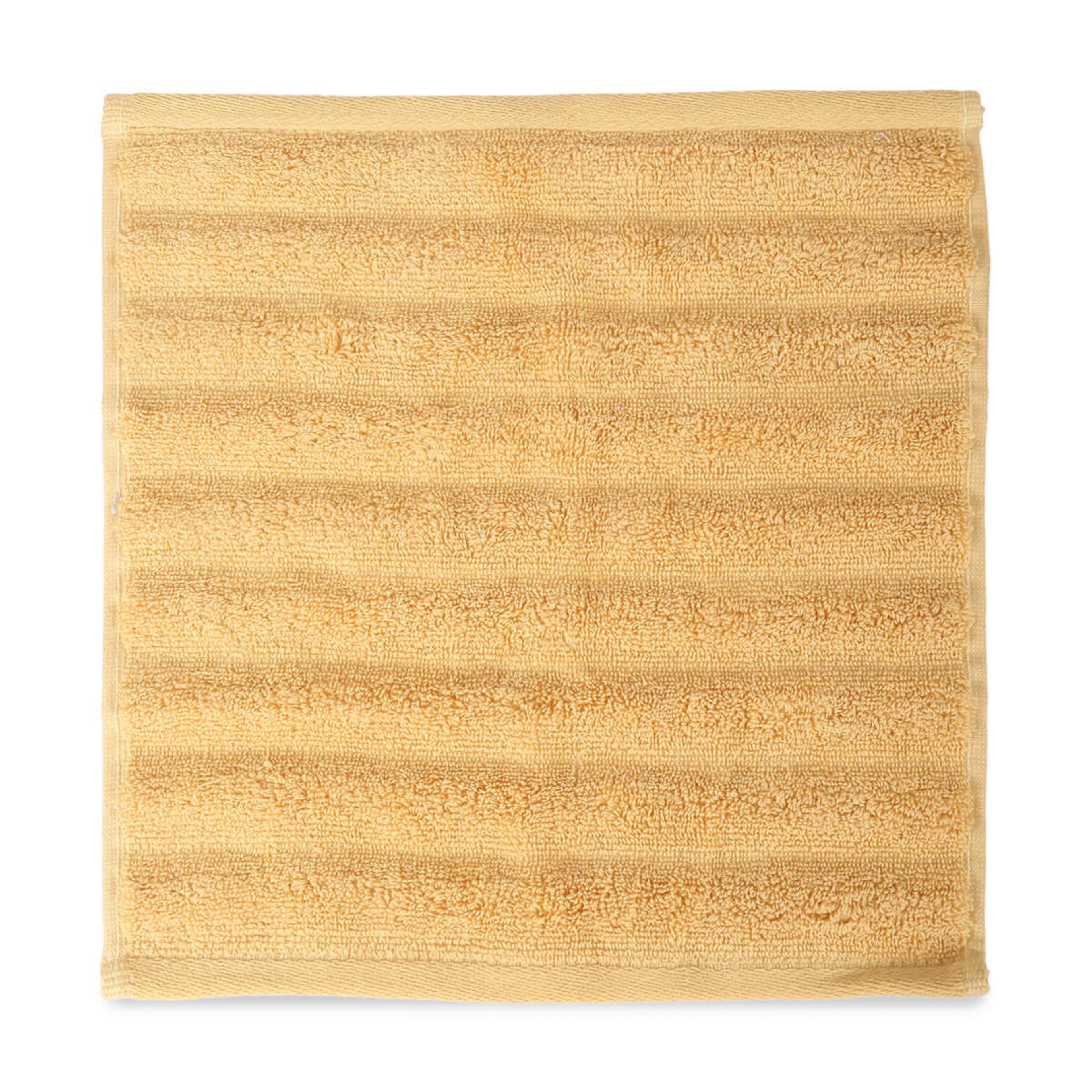 3 Thick Ribbed Australian Cotton Face Washer - Wheat, 3 of 4