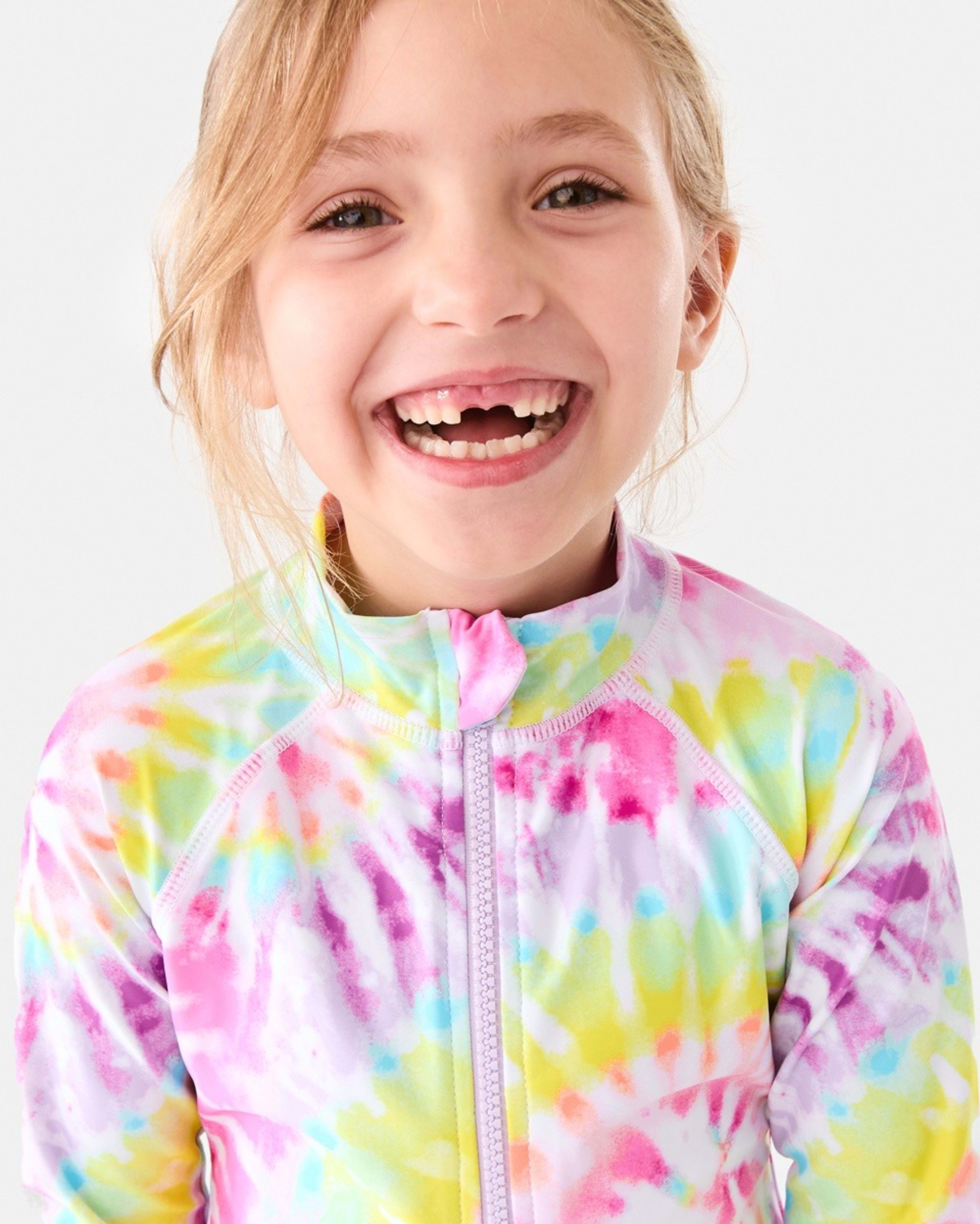 2 Long Sleeve One Piece Swimsuit Mt Tie Dye, 2 of 8
