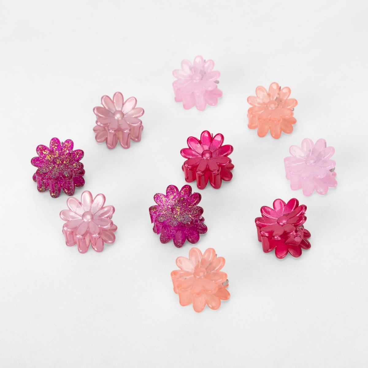 10 Pack Pink Butterfly Mini Hair Clips Kmart