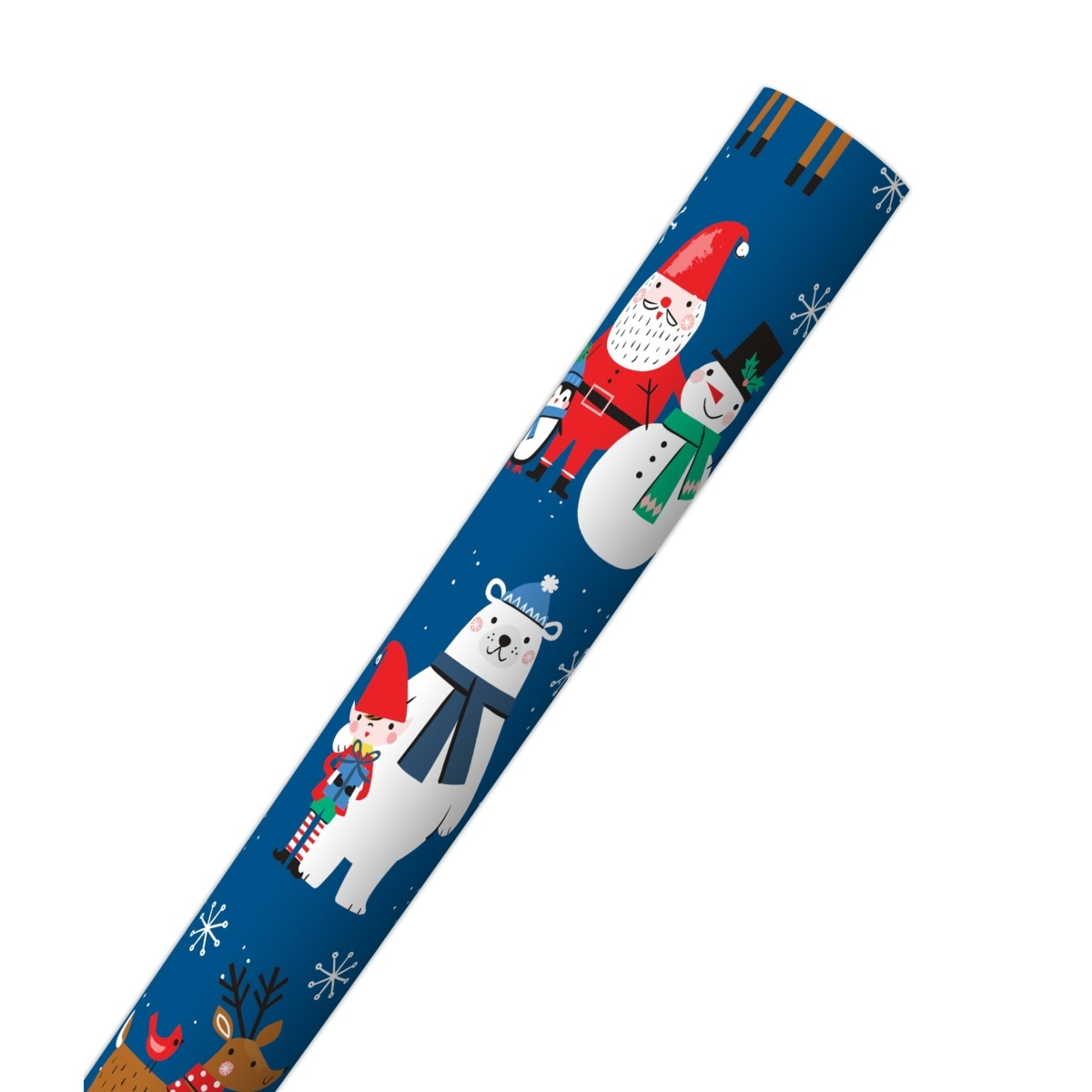 2 Hallmark Christmas Gift Wrap Roll - Jolly and Bright, 2 of 3