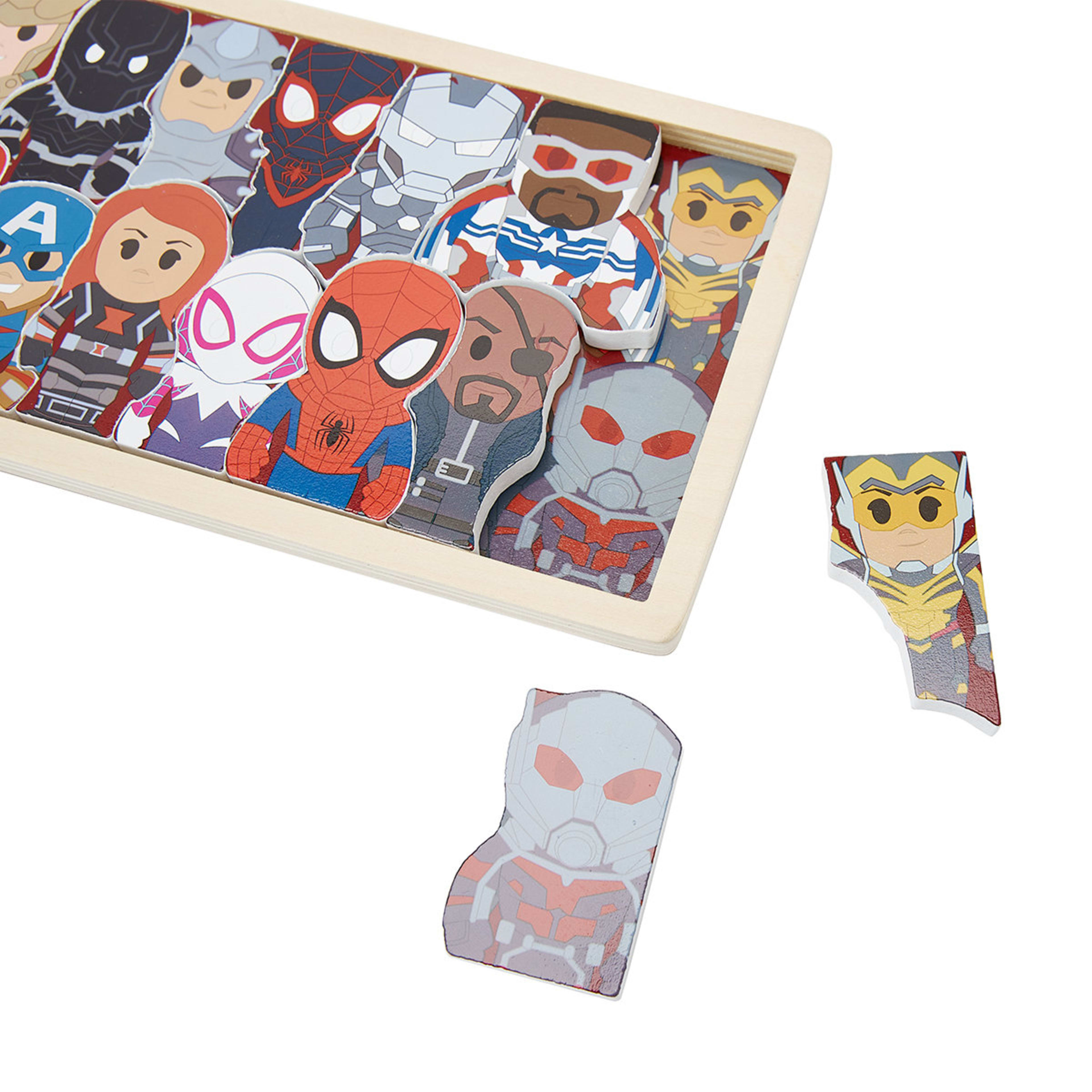 Marvel Wooden Toys Character Puzzle Assorted Kmart