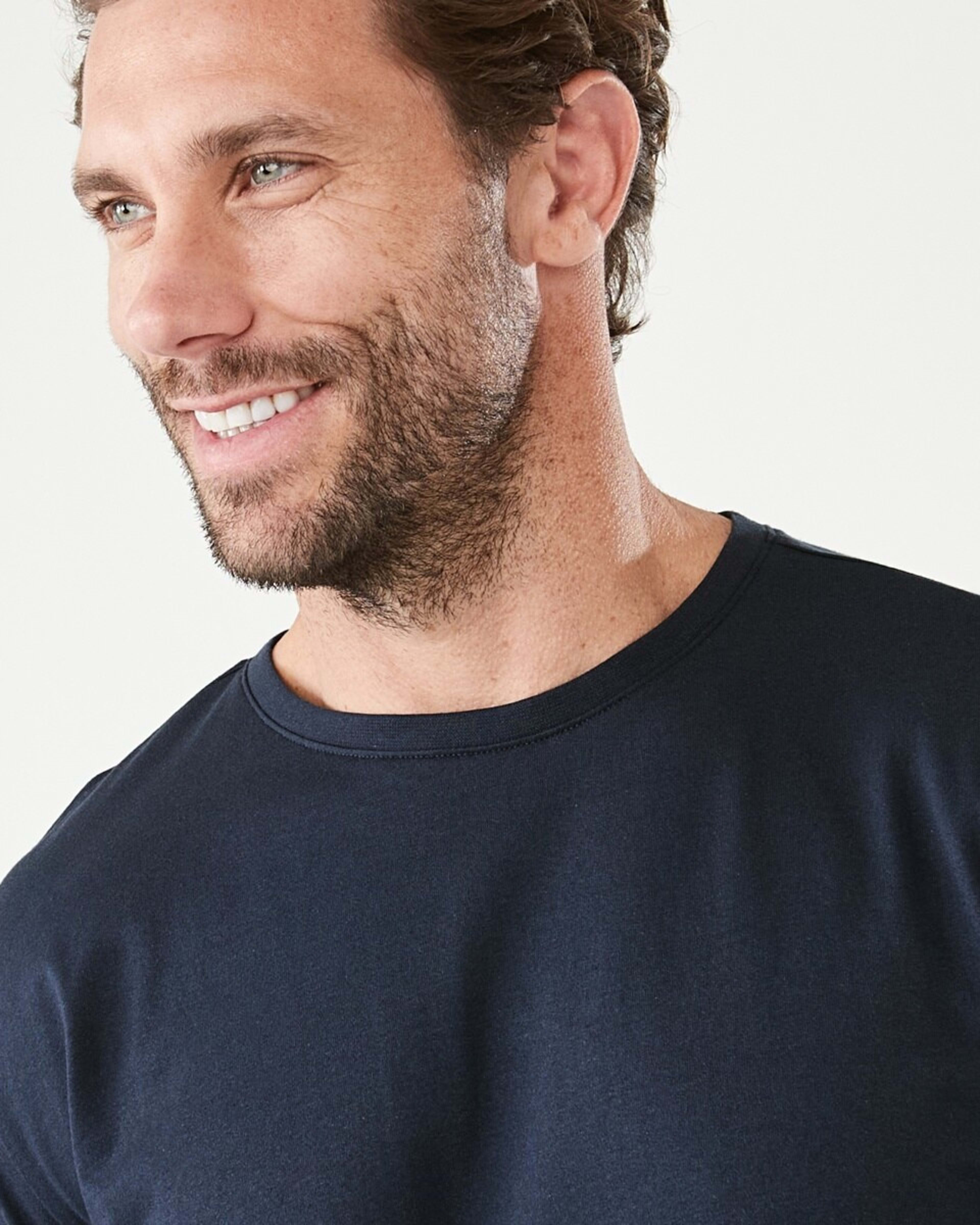 4 Plain Crew Neck T-shirt BLUE NIGHTS, 4 of 6