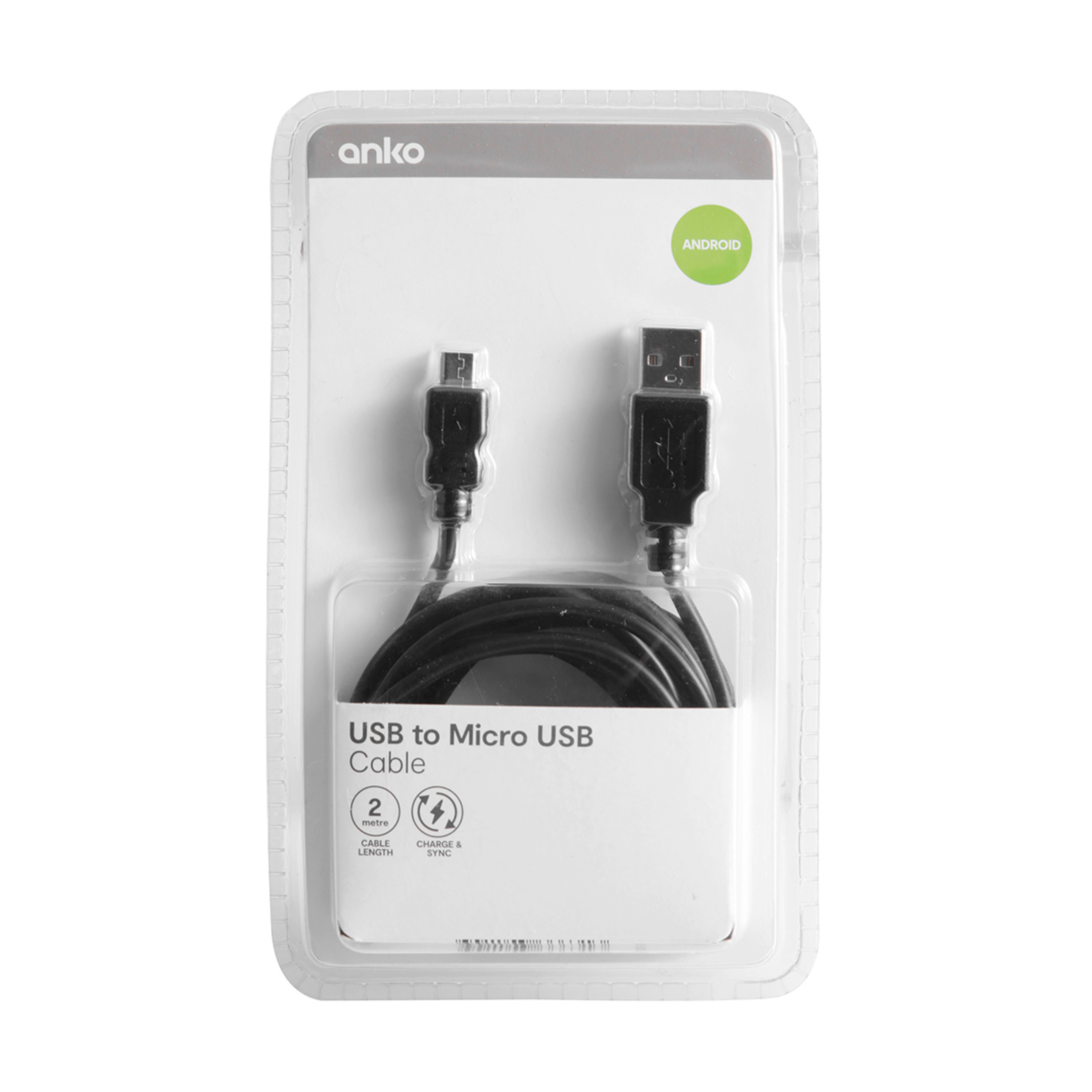 Micro USB Cable 2m Kmart