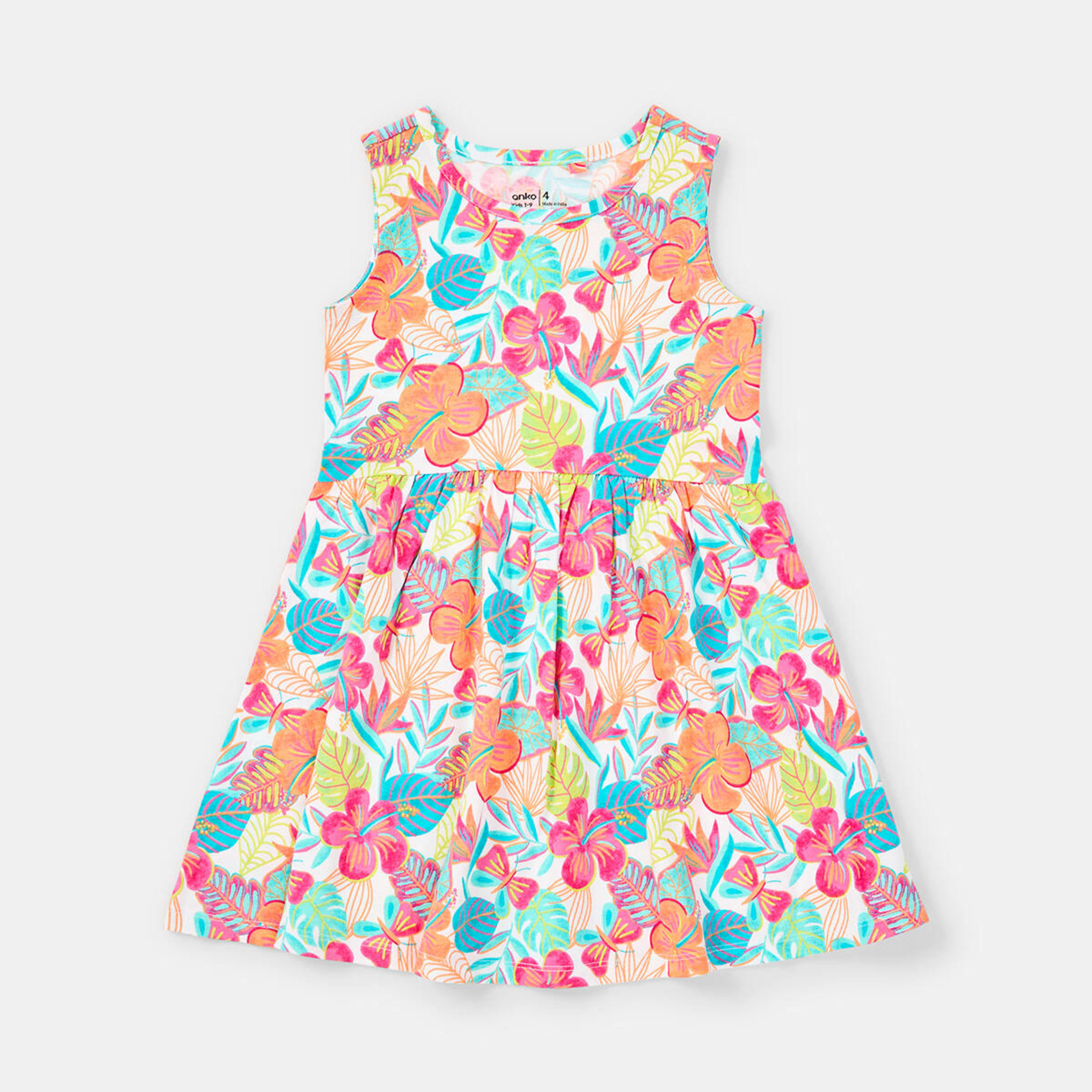 8 Jersey Dress Wht Floral, 8 of 9