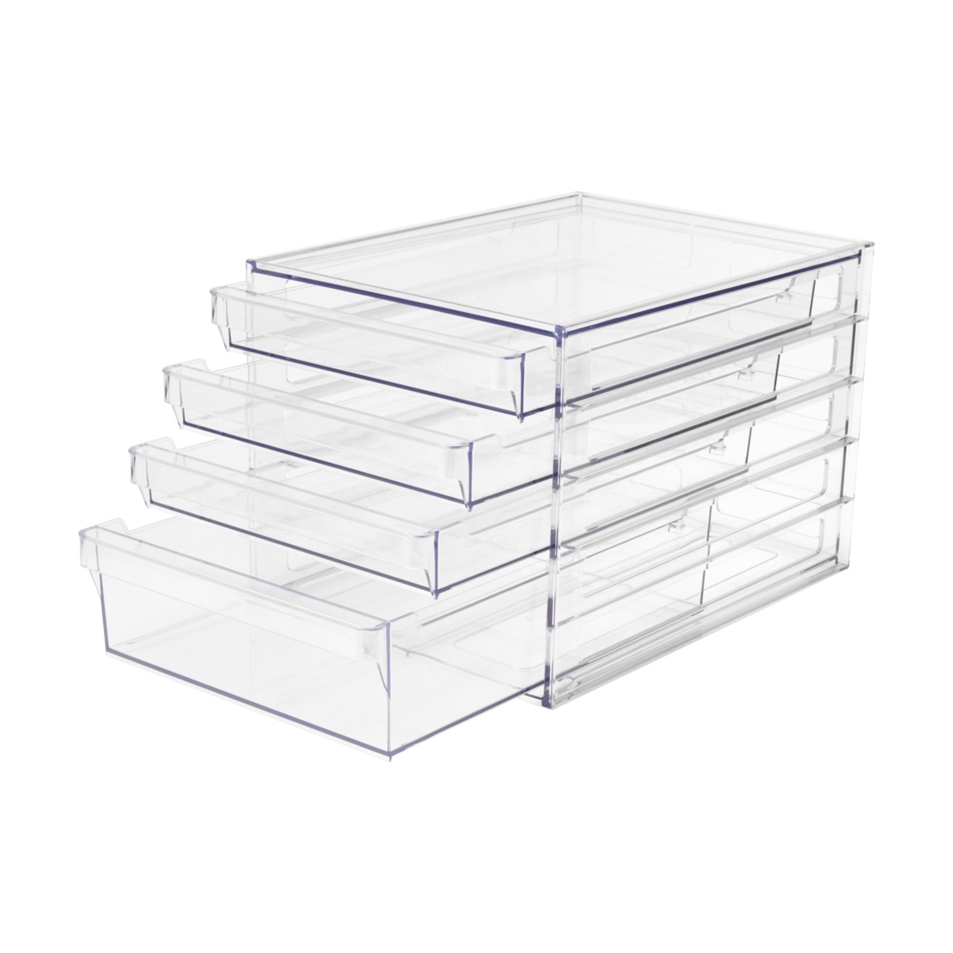 1 4 Drawer Set - Clear