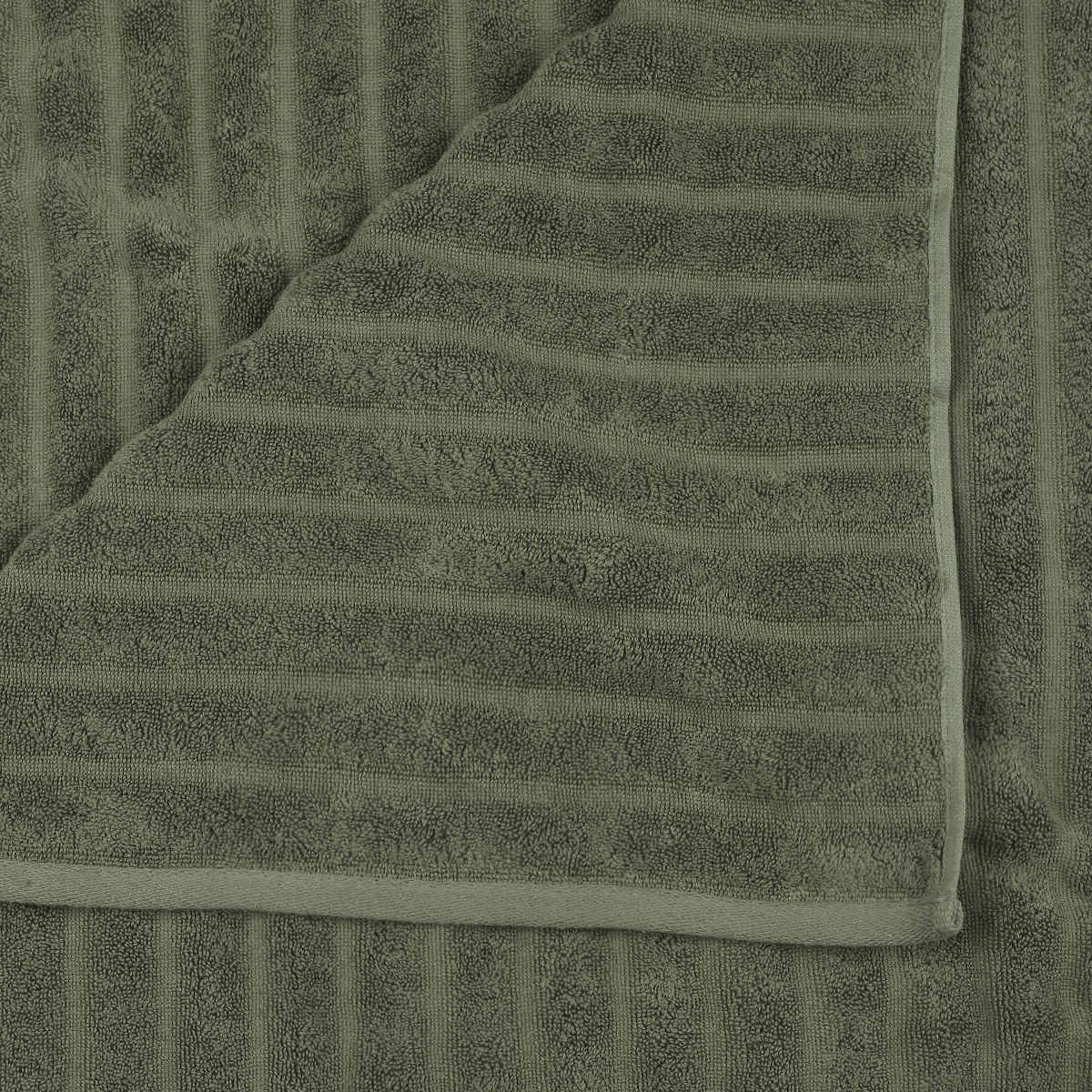 Thick Ribbed Australian Cotton Bath Towel Forest Green Kmart