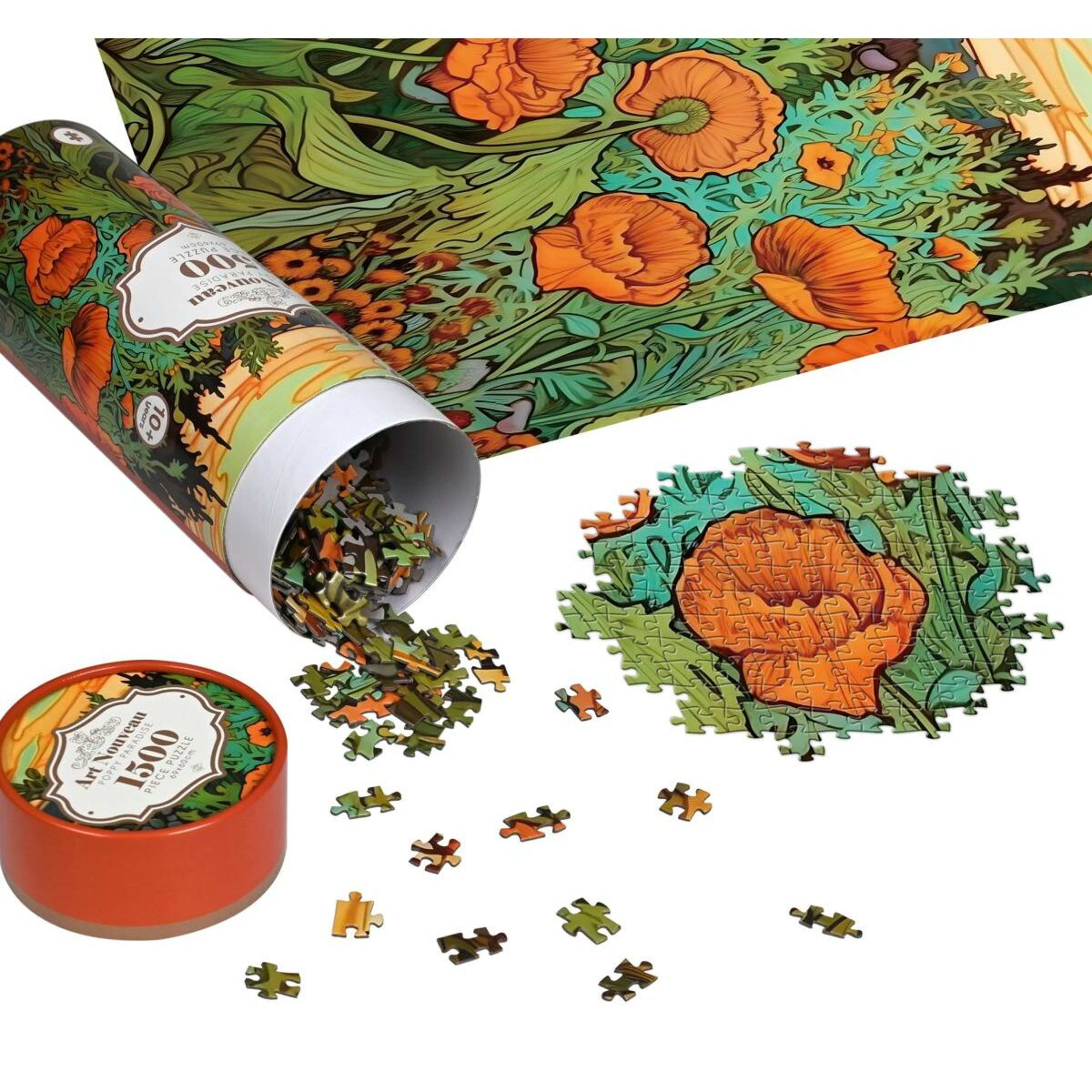 3 1500 Piece Art Nouveau Puzzles - Assorted, 3 of 9