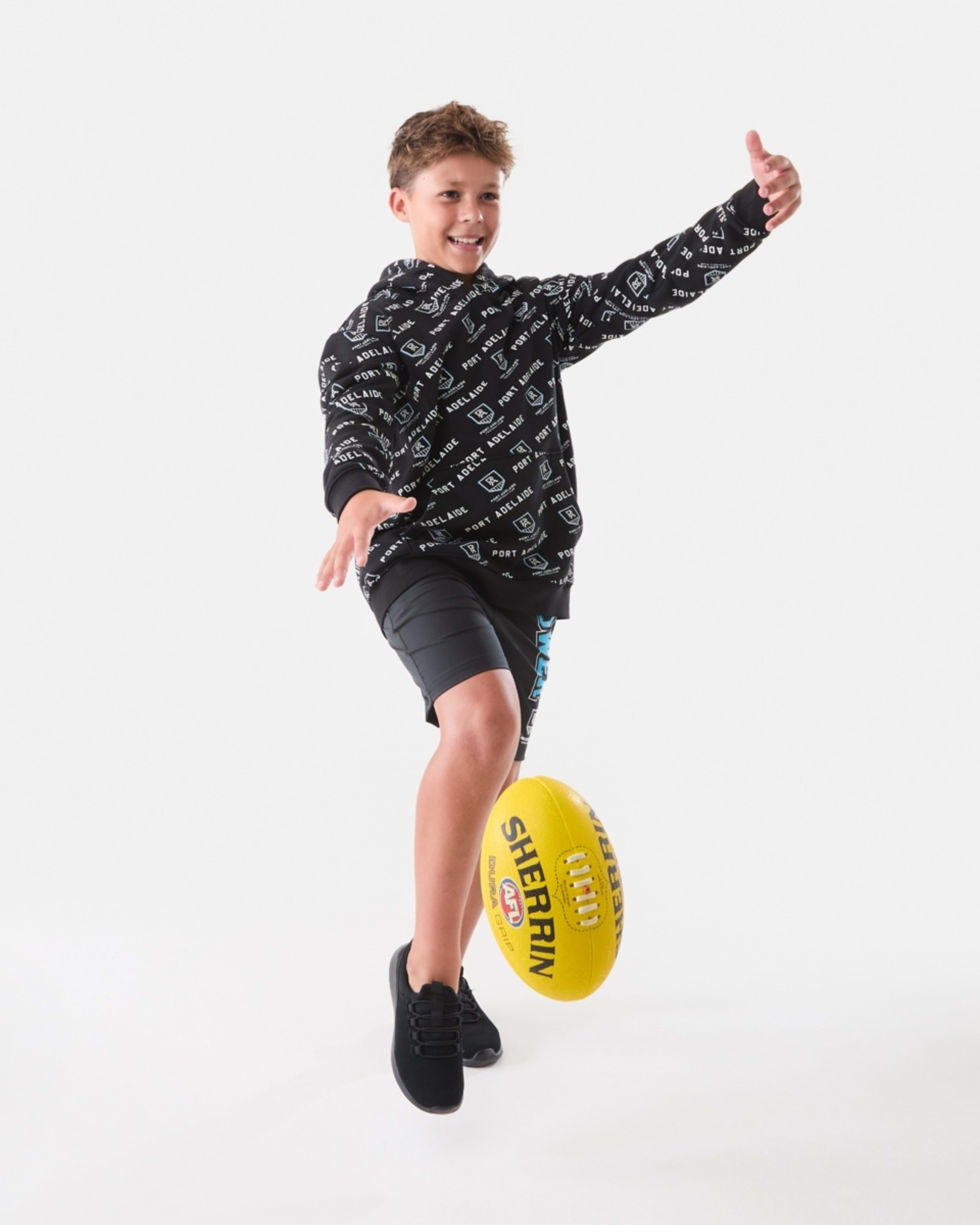 2 Official AFL Kids All Over Print Hoodie Port Adel, 2 of 9