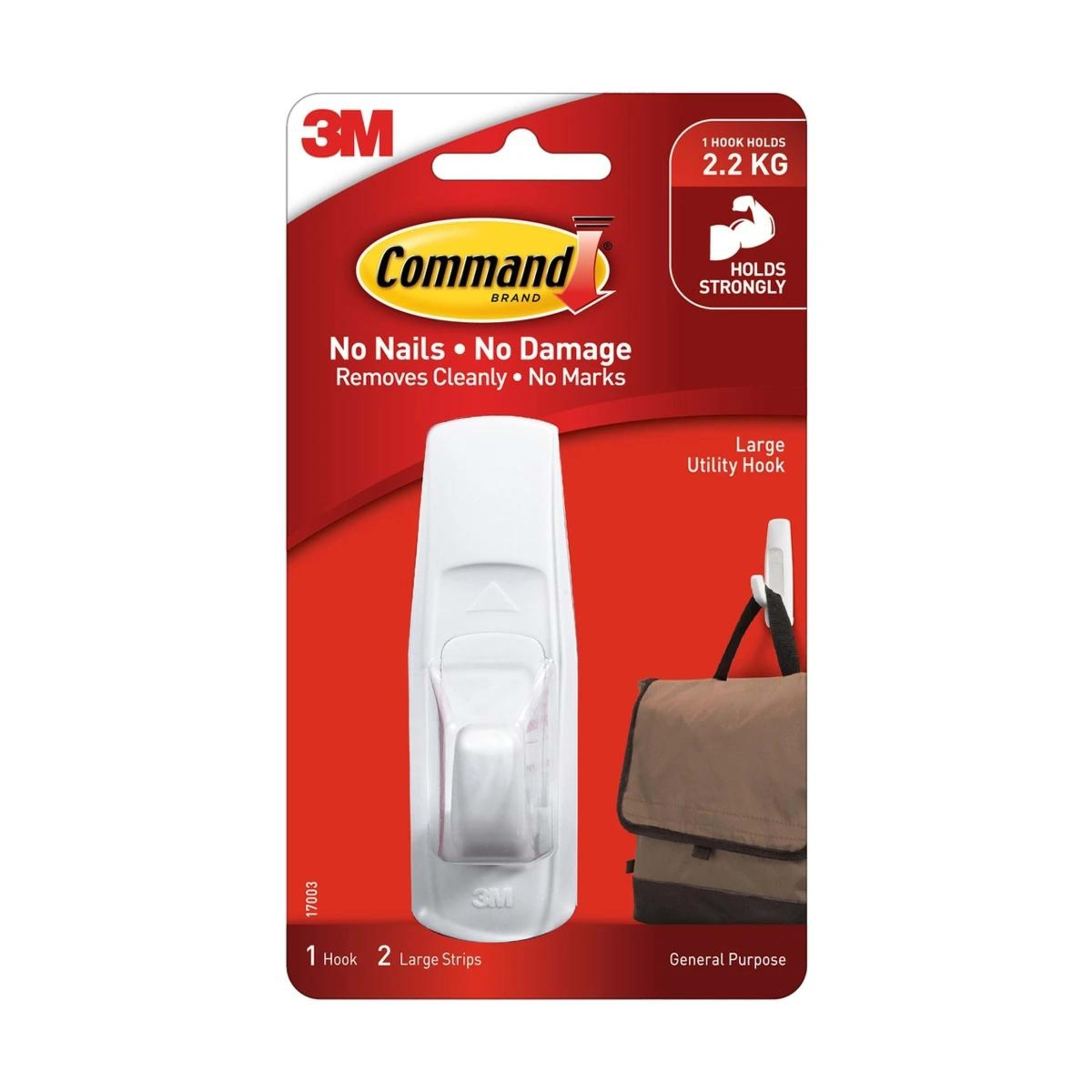 1 3M Command White Hook - Large