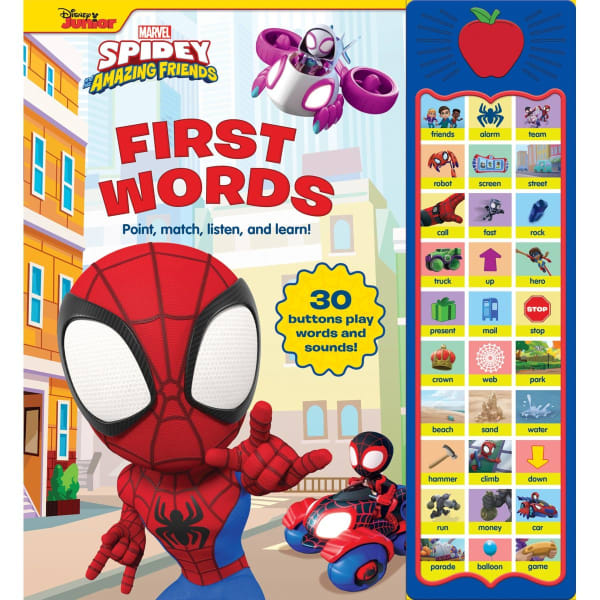 Disney Junior Marvel Spidey and His Amazing Friends: First Words Sound Book  by Pi Kids - Book - Kmart