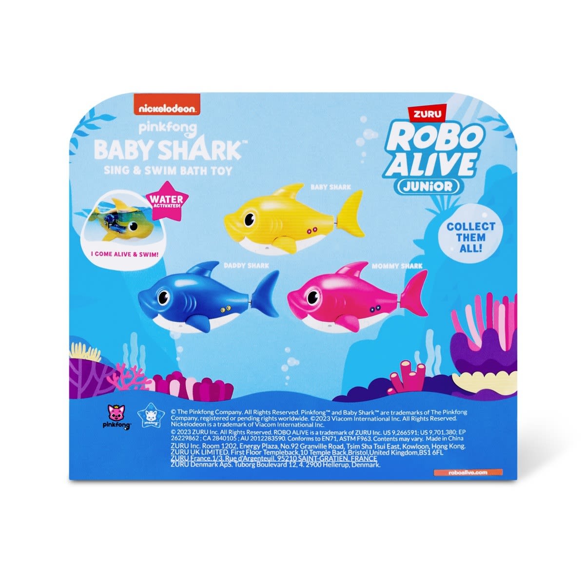 Nickelodeon Pinkfong Baby Shark Sing & Swim Bath Toy Assorted Kmart