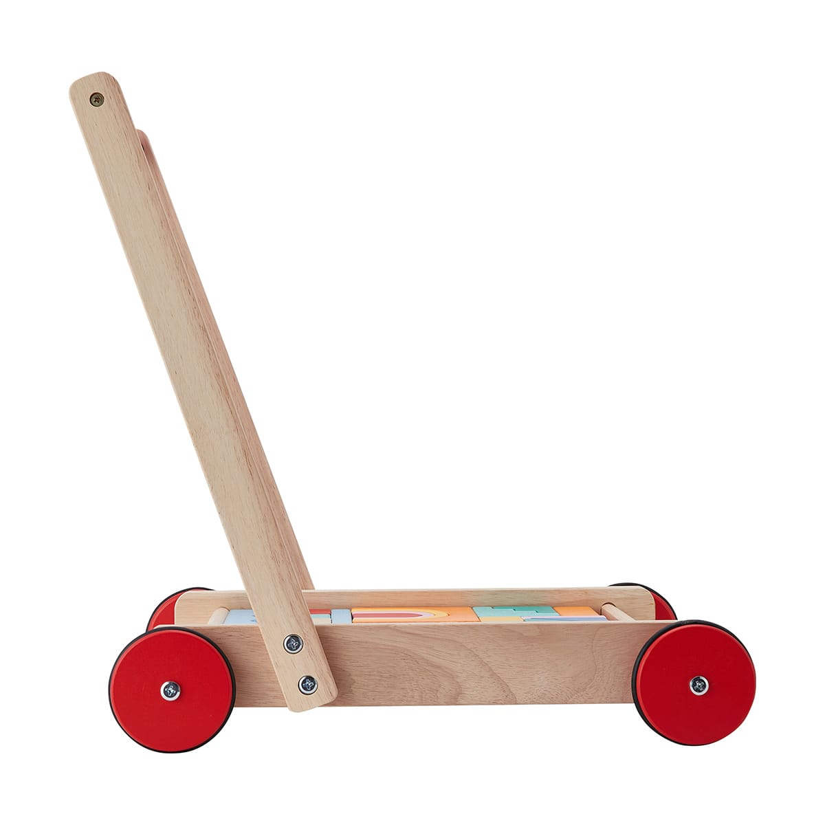 34 Piece Wooden Blocks Wagon Kmart