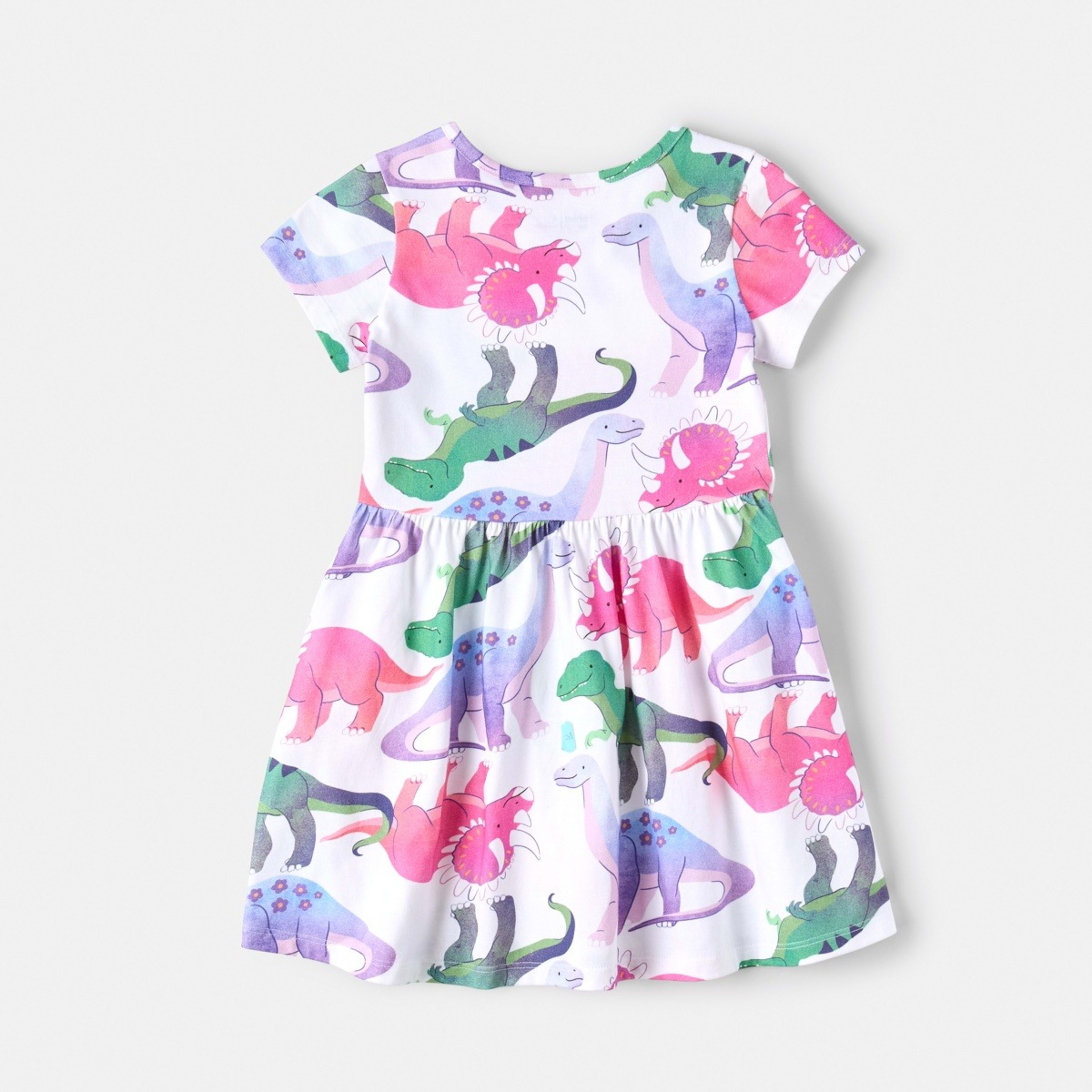 9 Jersey Dress Joyful Dinos White, 9 of 10