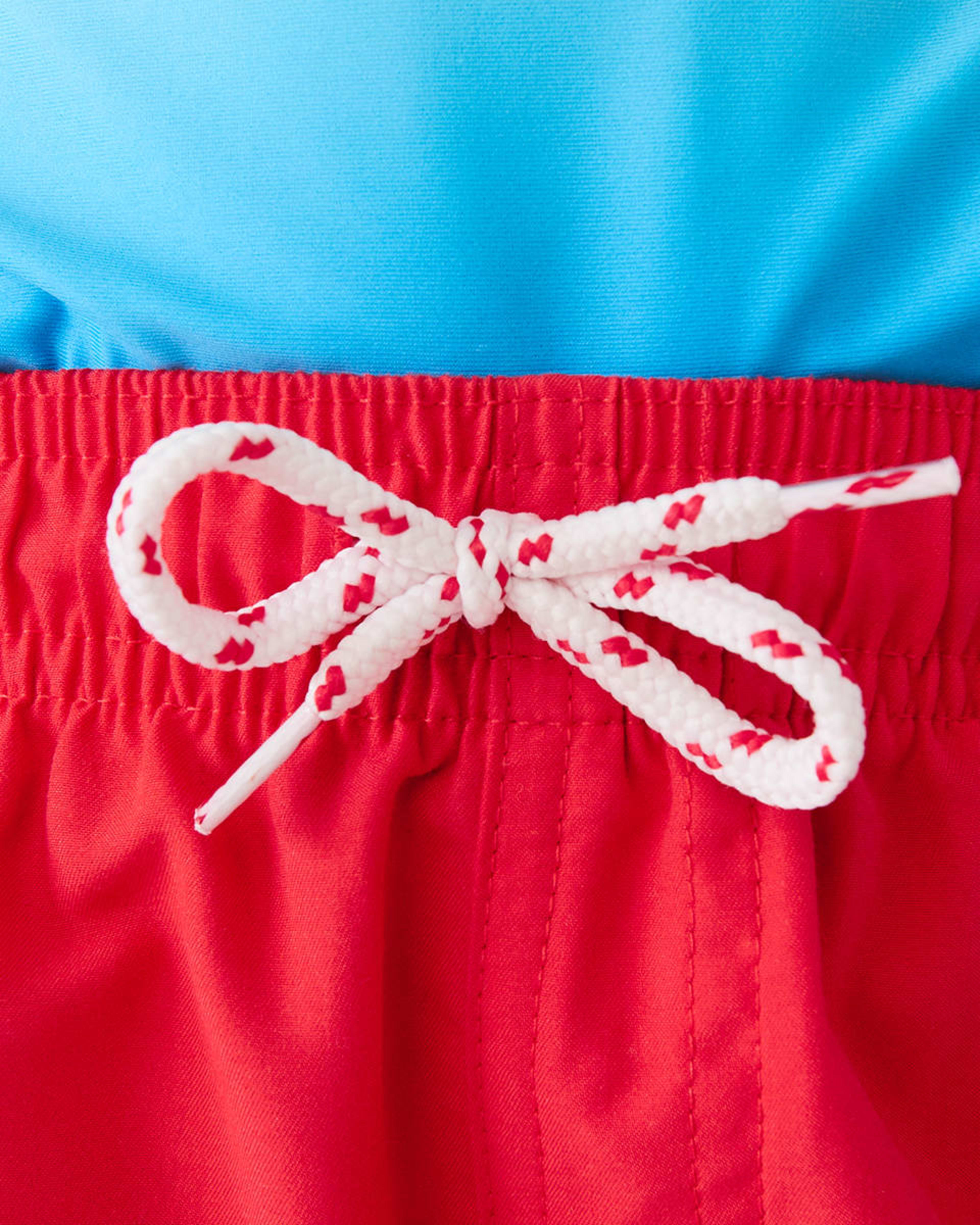 3 Plain Boardshorts Pop Red, 3 of 9