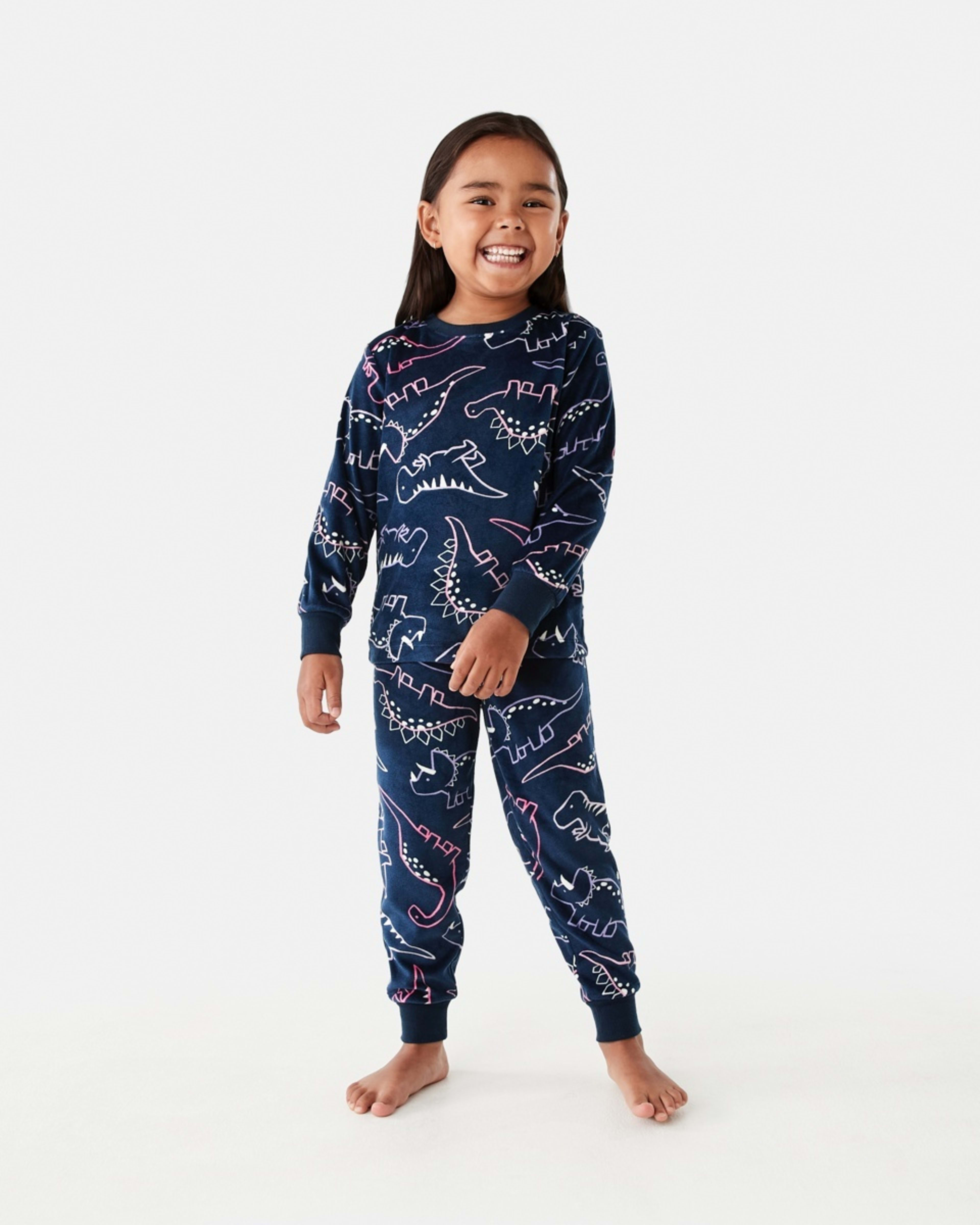 1 Super Soft Pyjama Set Nvy Dino