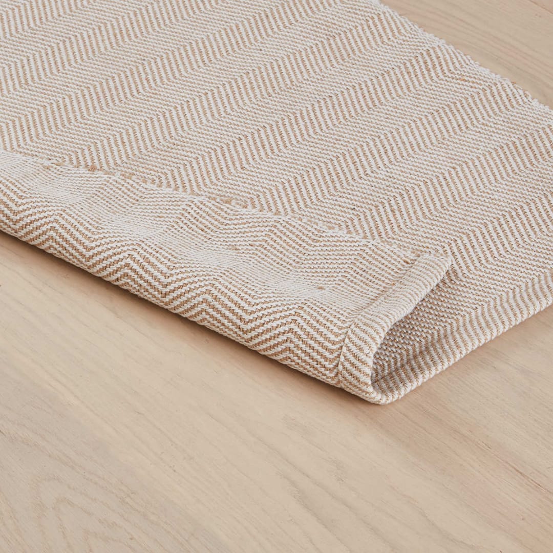 Herringbone Runner Natural 180cm x 67cm Kmart