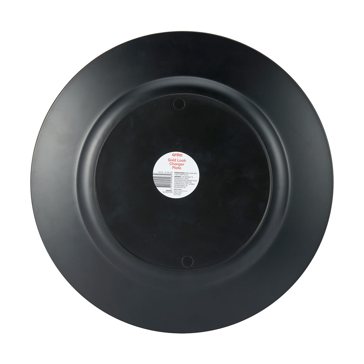 Gold Look Charger Plate Kmart