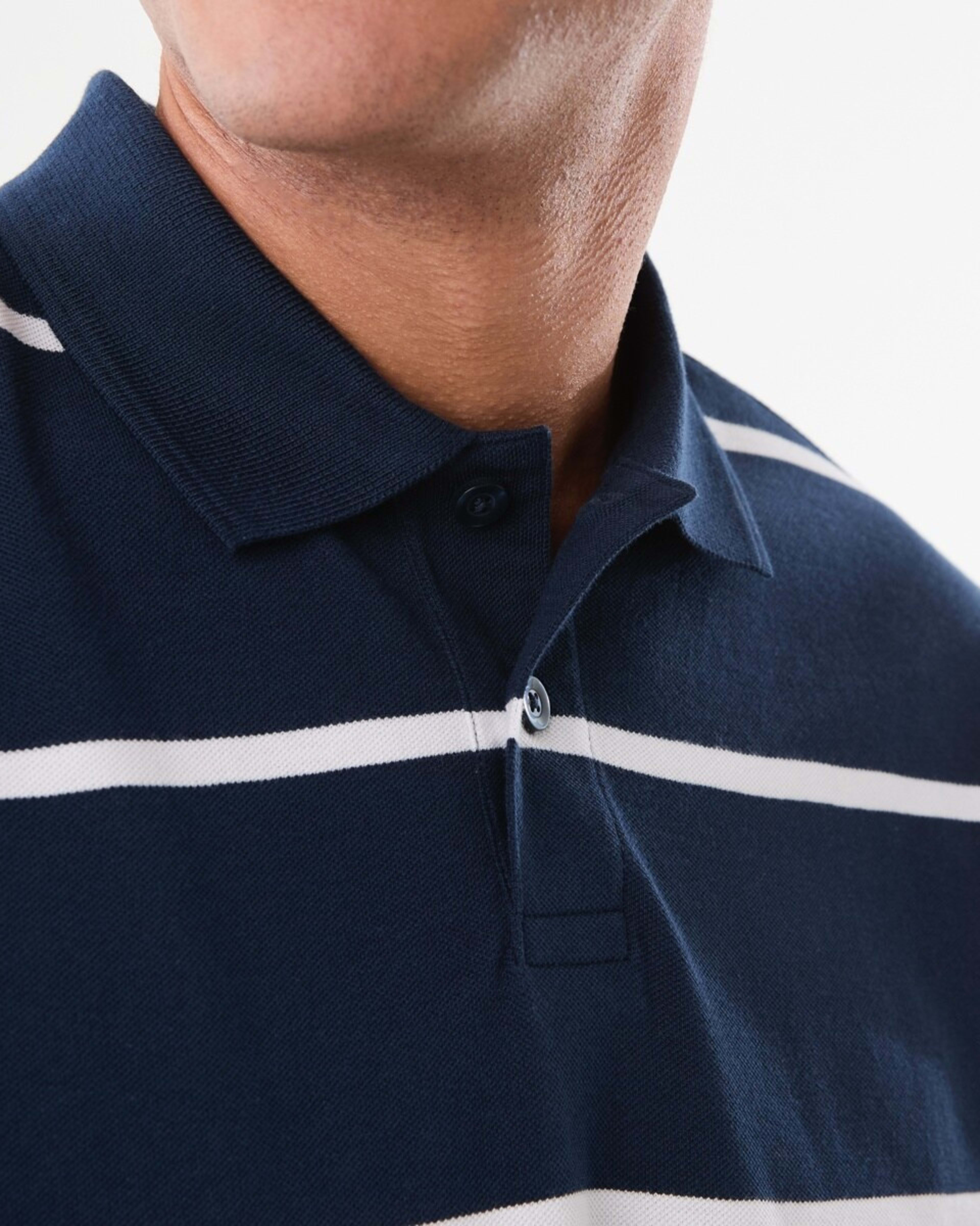 5 Stripe Polo Shirt GIANN STRIPES SPELL NAVY, 5 of 5
