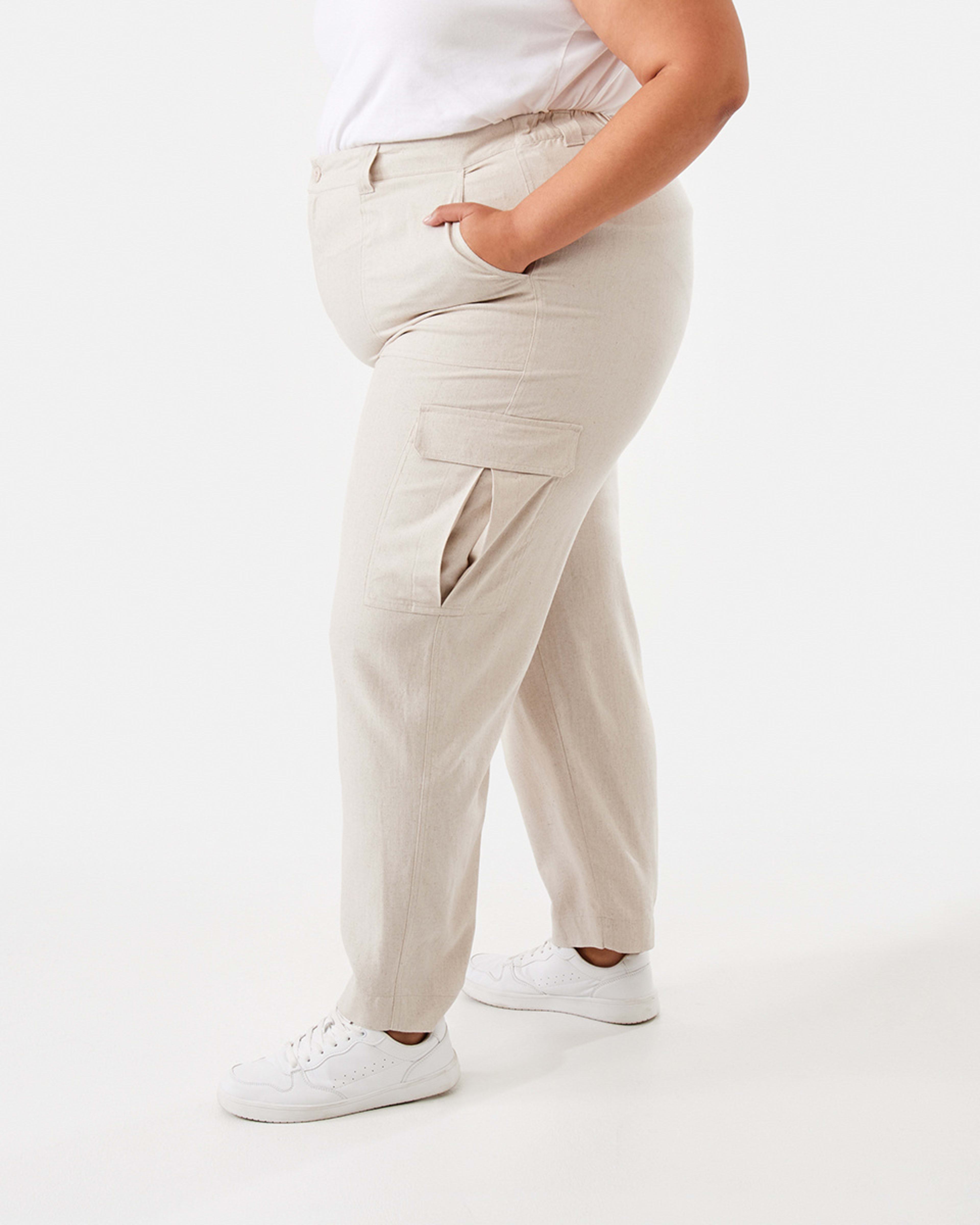 2 Curve Relaxed Cargo Pants Natural, 2 of 6