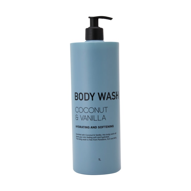 Hydrating & Softening Body Wash 1L Coconut & Vanilla Kmart