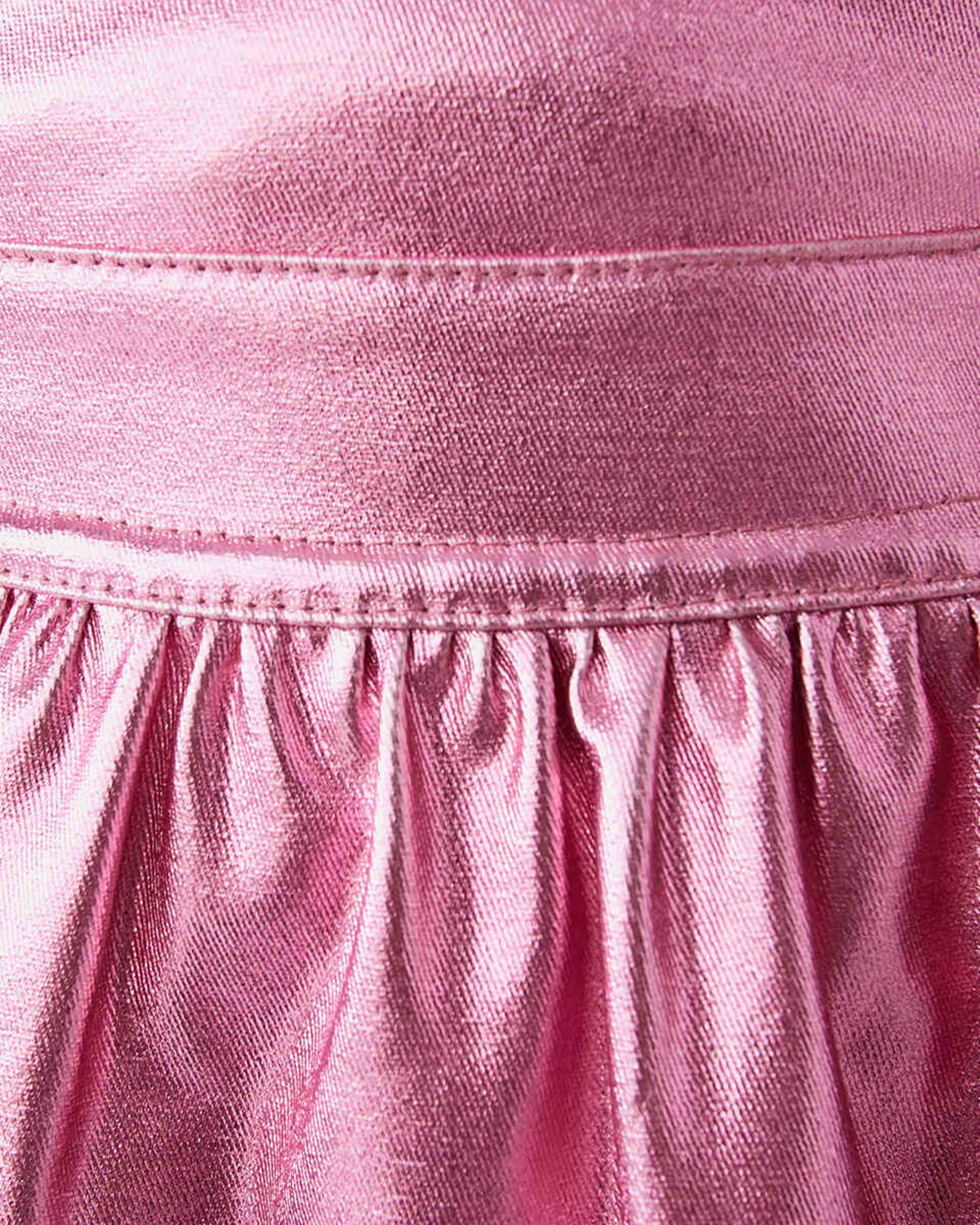 6 Pinafore Dress Pnk Foil S, 6 of 10