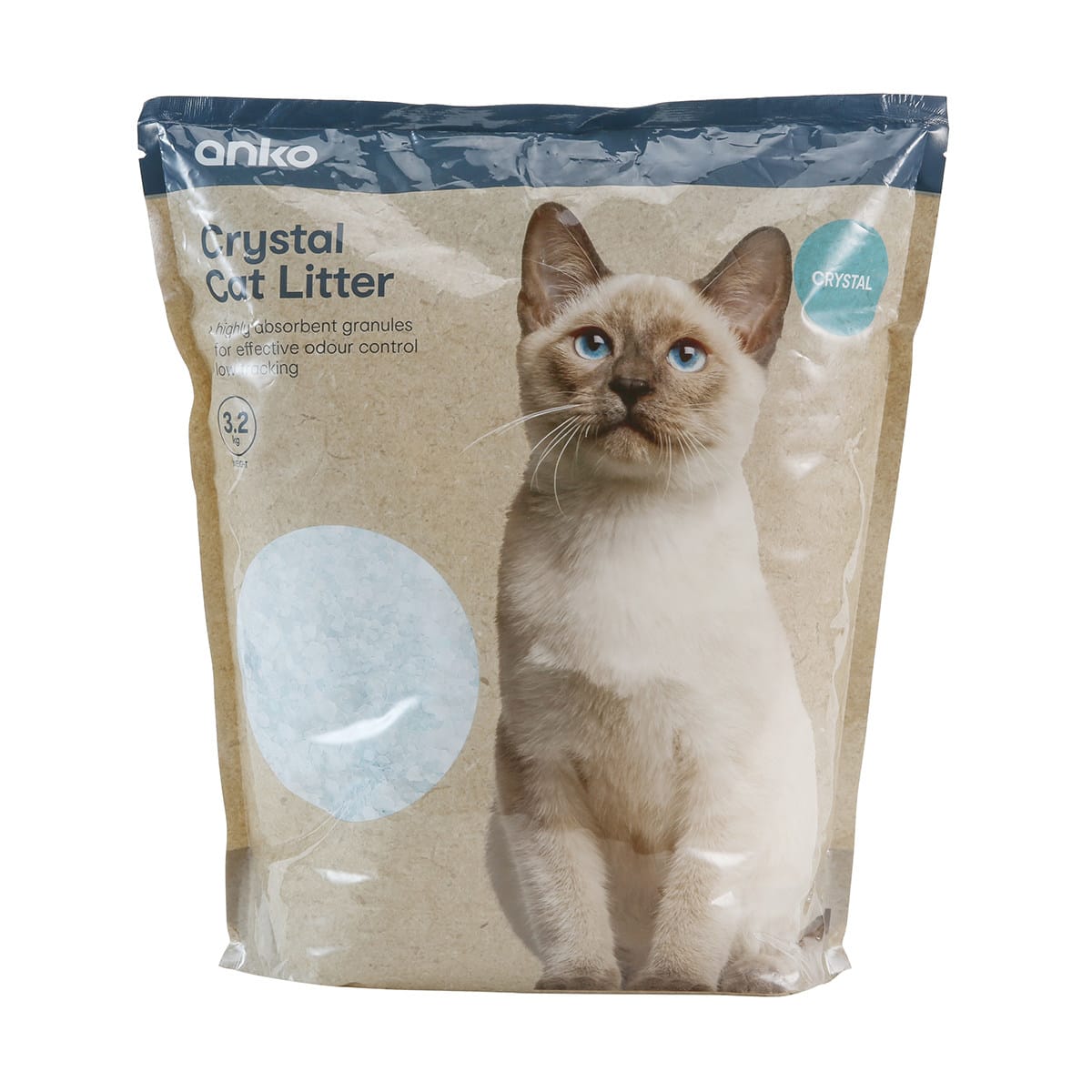 cat eating silica litter