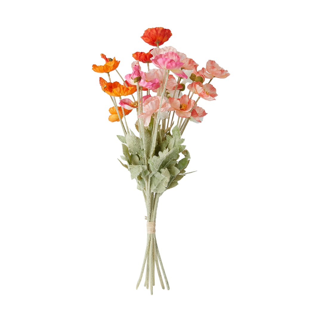 Artificial Poppies Bunch Kmart