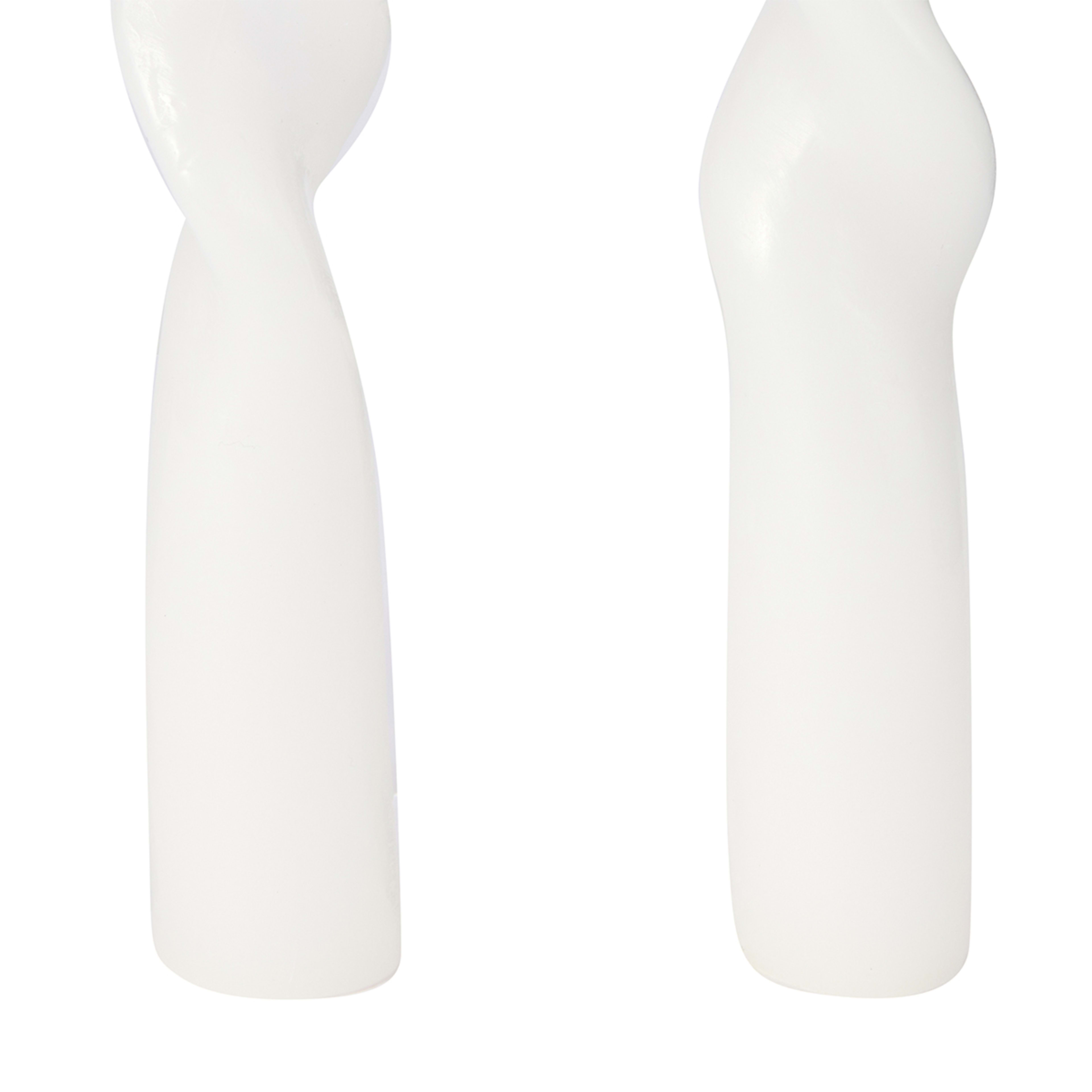 4 2 Pack Twist White Taper Candles, 4 of 6