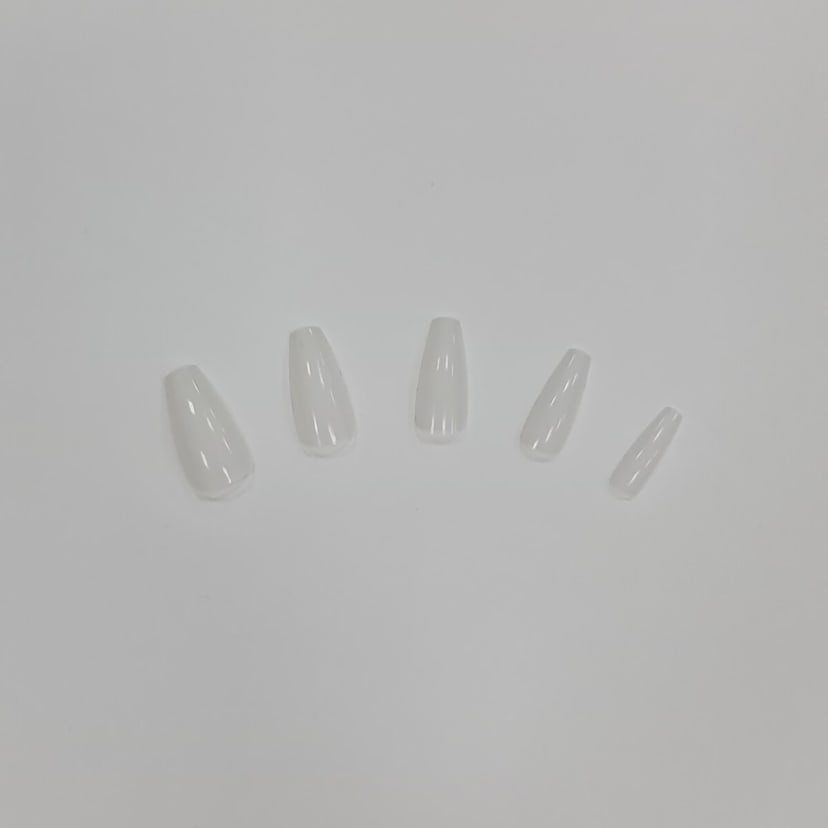 Helios Nail Systems 200 Piece Sqaureletto Nails and Nail Glue White