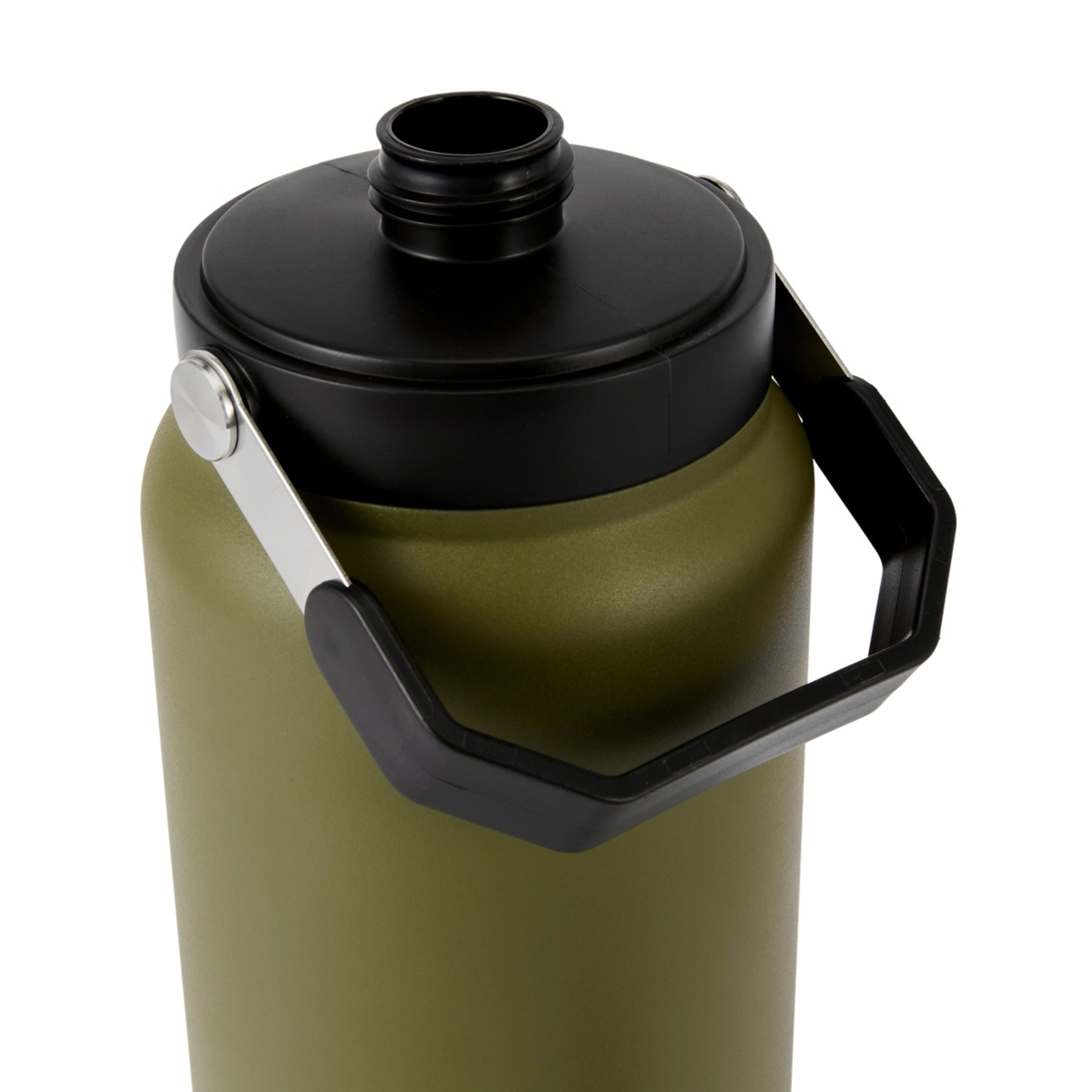 3 2L Khaki Stainless Steel Top Handle Drink Bottle, 3 of 6