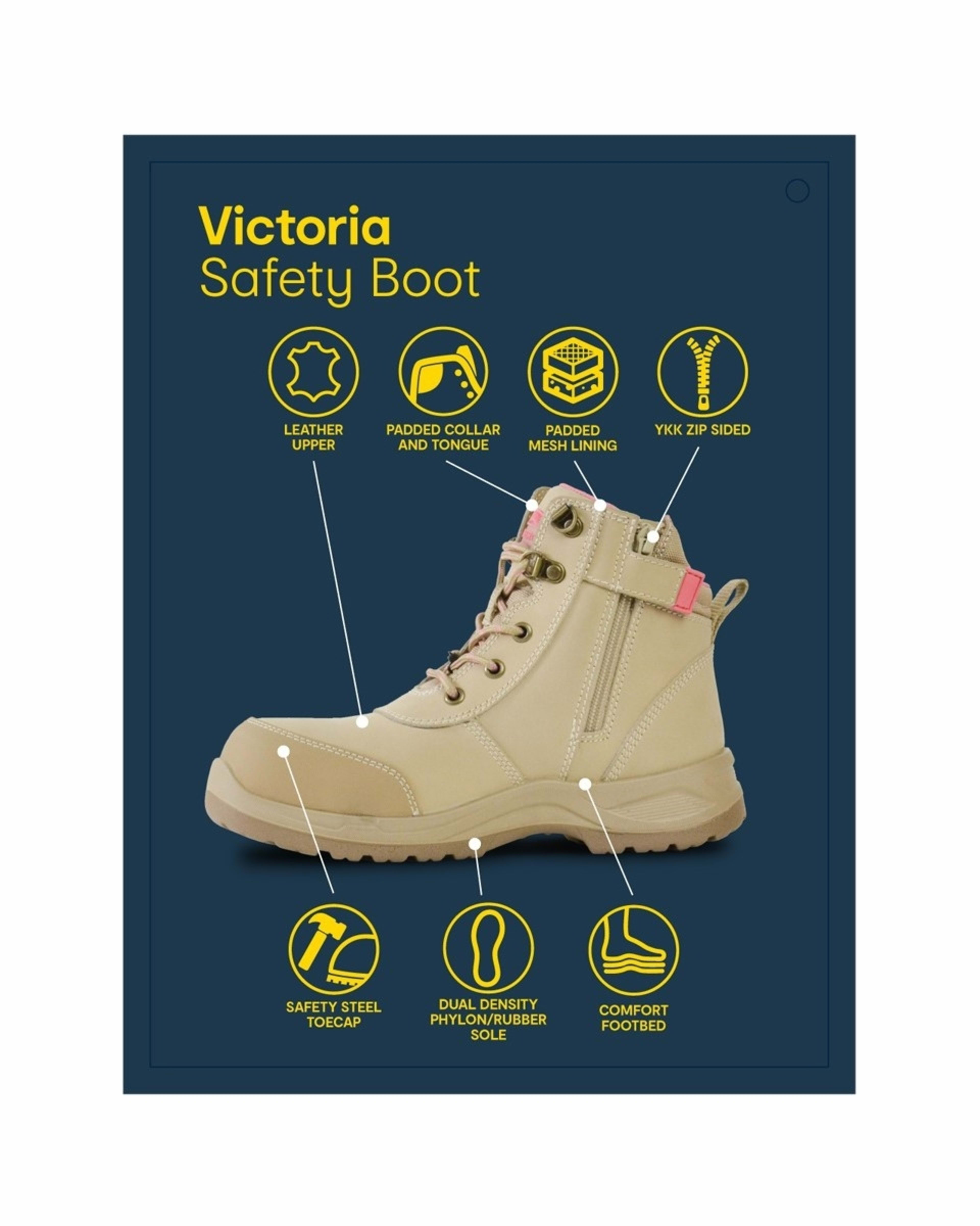 Side Zip Work Boots Kmart