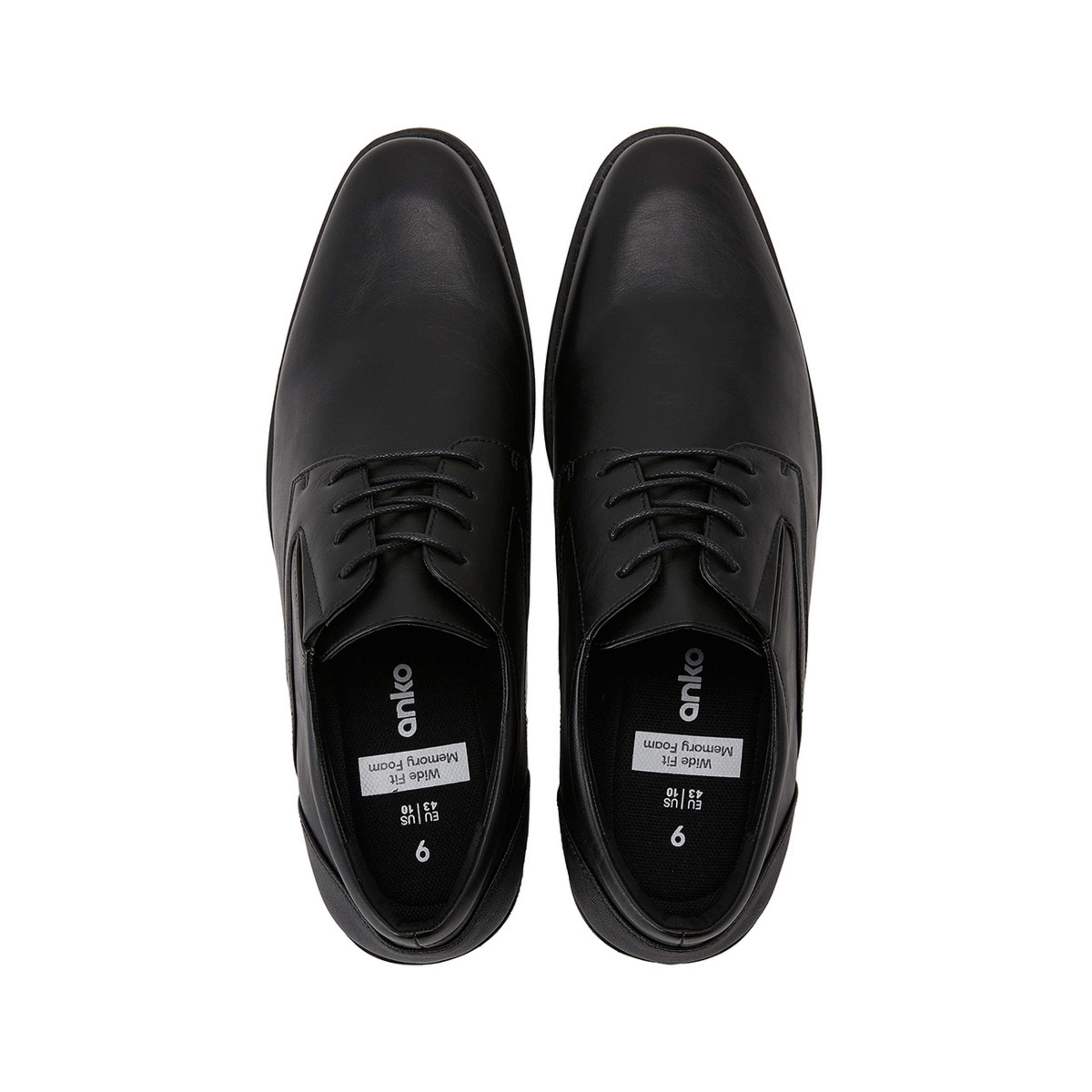 2 Wide Fit Dress Shoes Black, 2 of 5