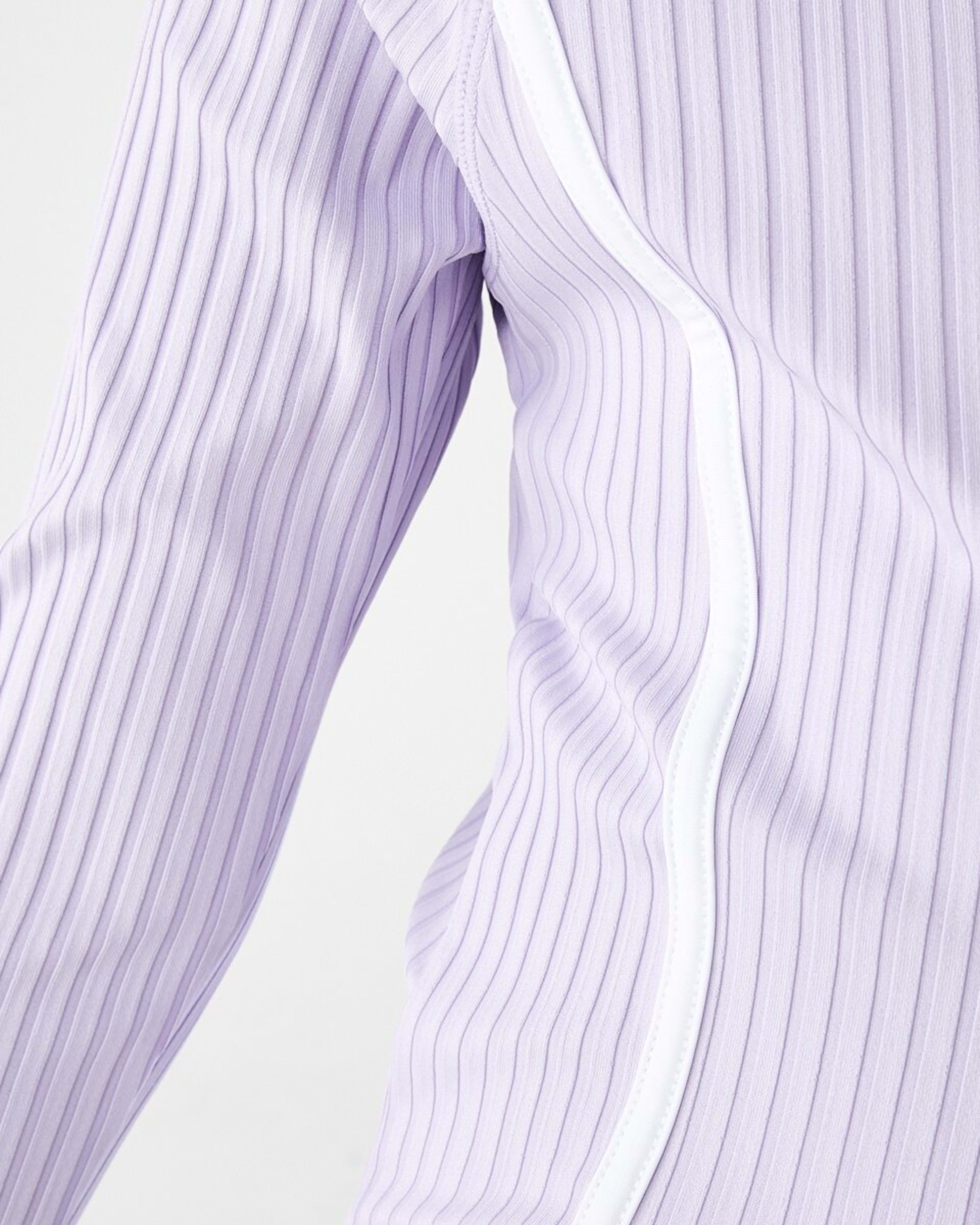 4 Long Sleeve One Piece With Contrast Bind PASTEL LILAC, 4 of 8